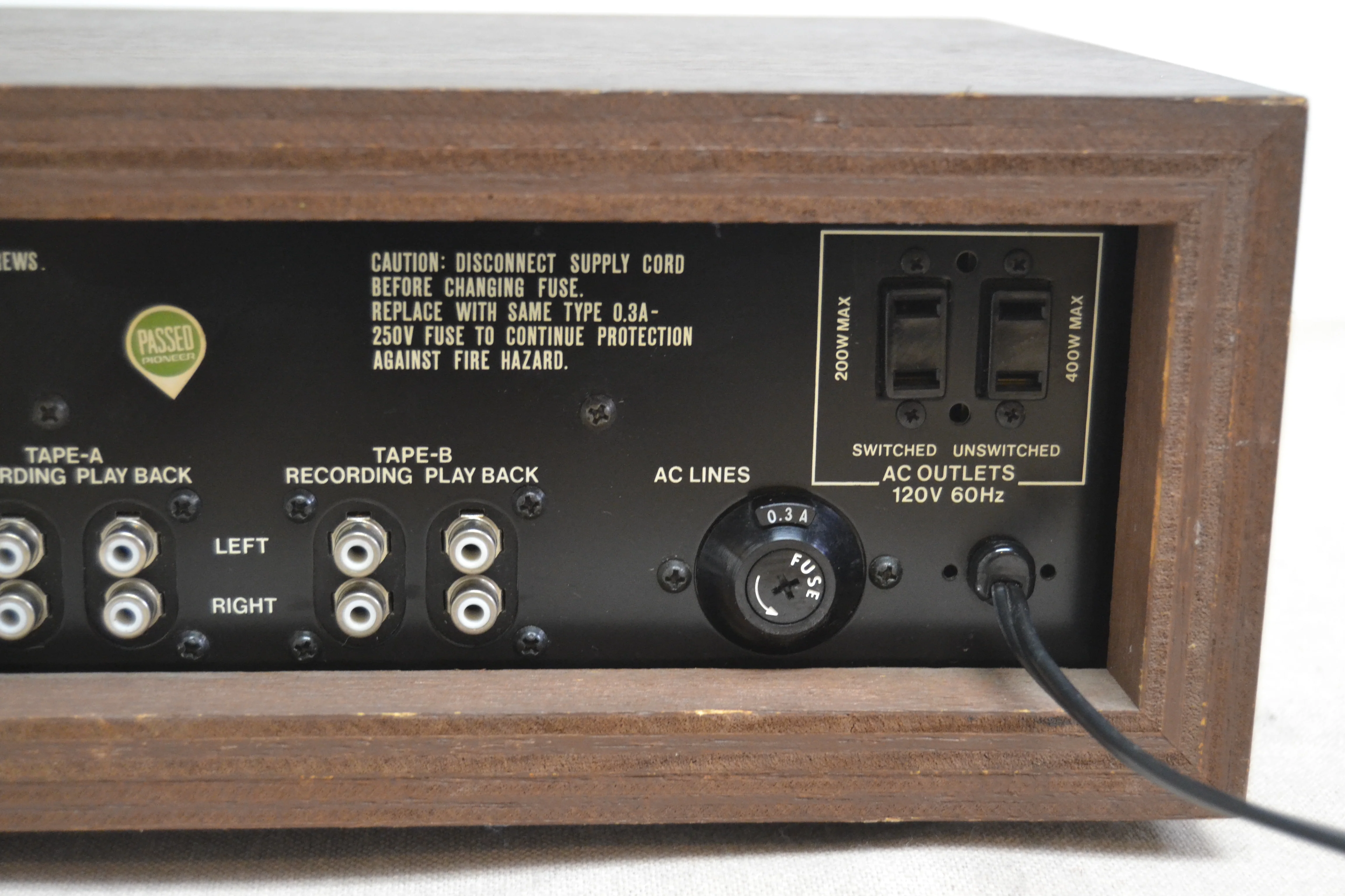 Pioneer SR-202W Reverberation Amplifier - Image 12