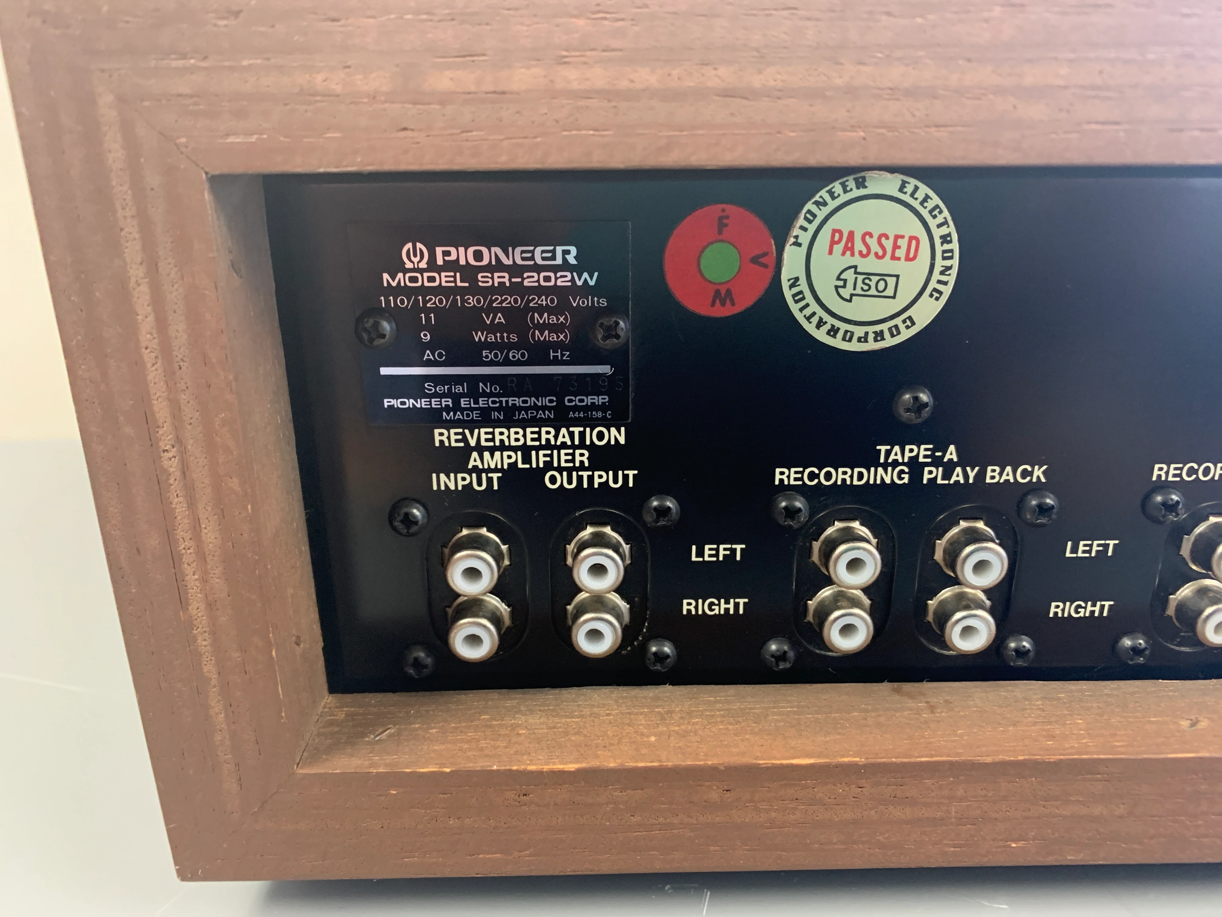 Pioneer SR-202W Reverberation Amplifier - Image 12
