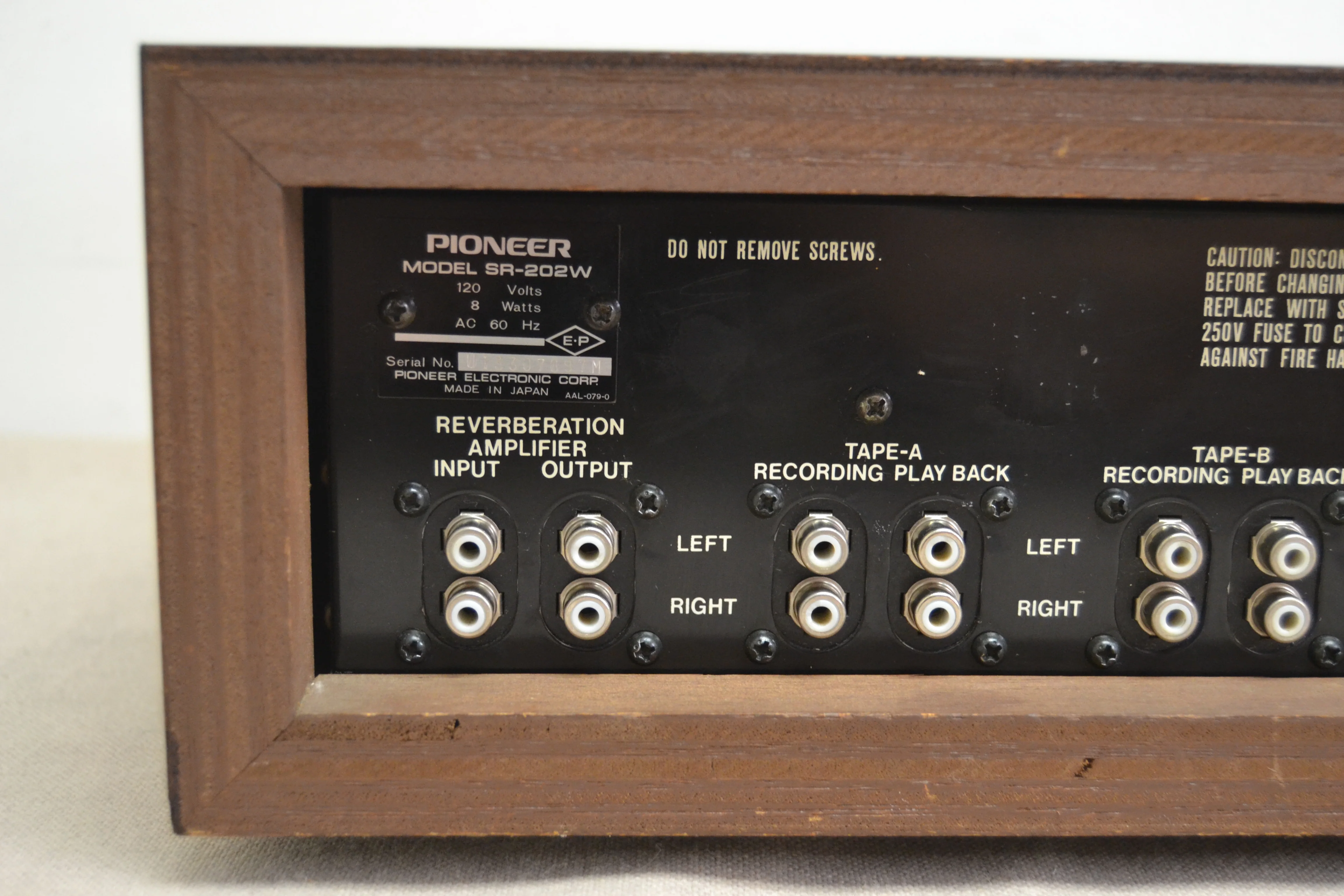 Pioneer SR-202W Reverberation Amplifier * Fully Recapped - Image 8