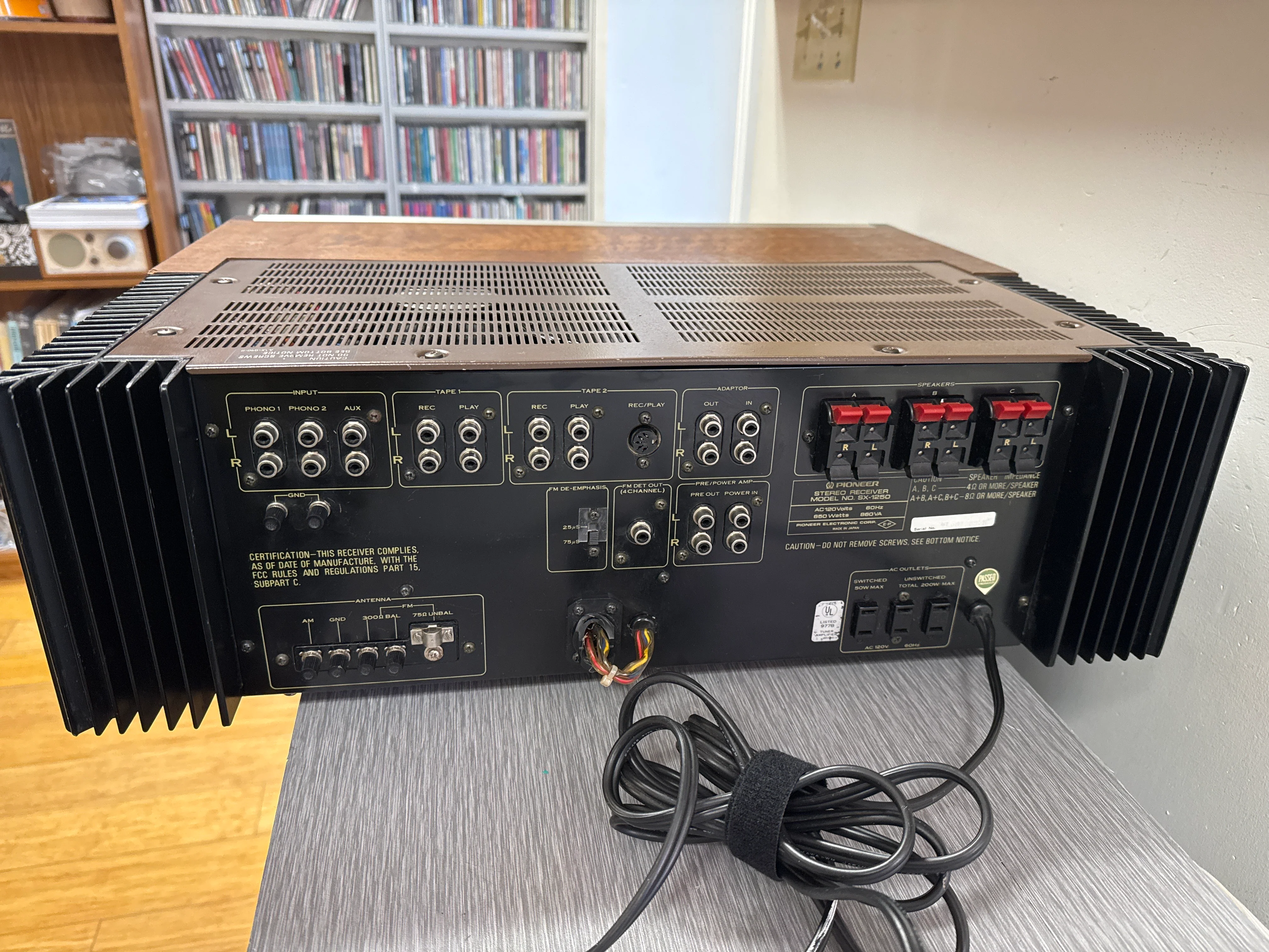 Pioneer SX-1250 Stereo Receiver * 160W RMS * 1976/78 - Image 9