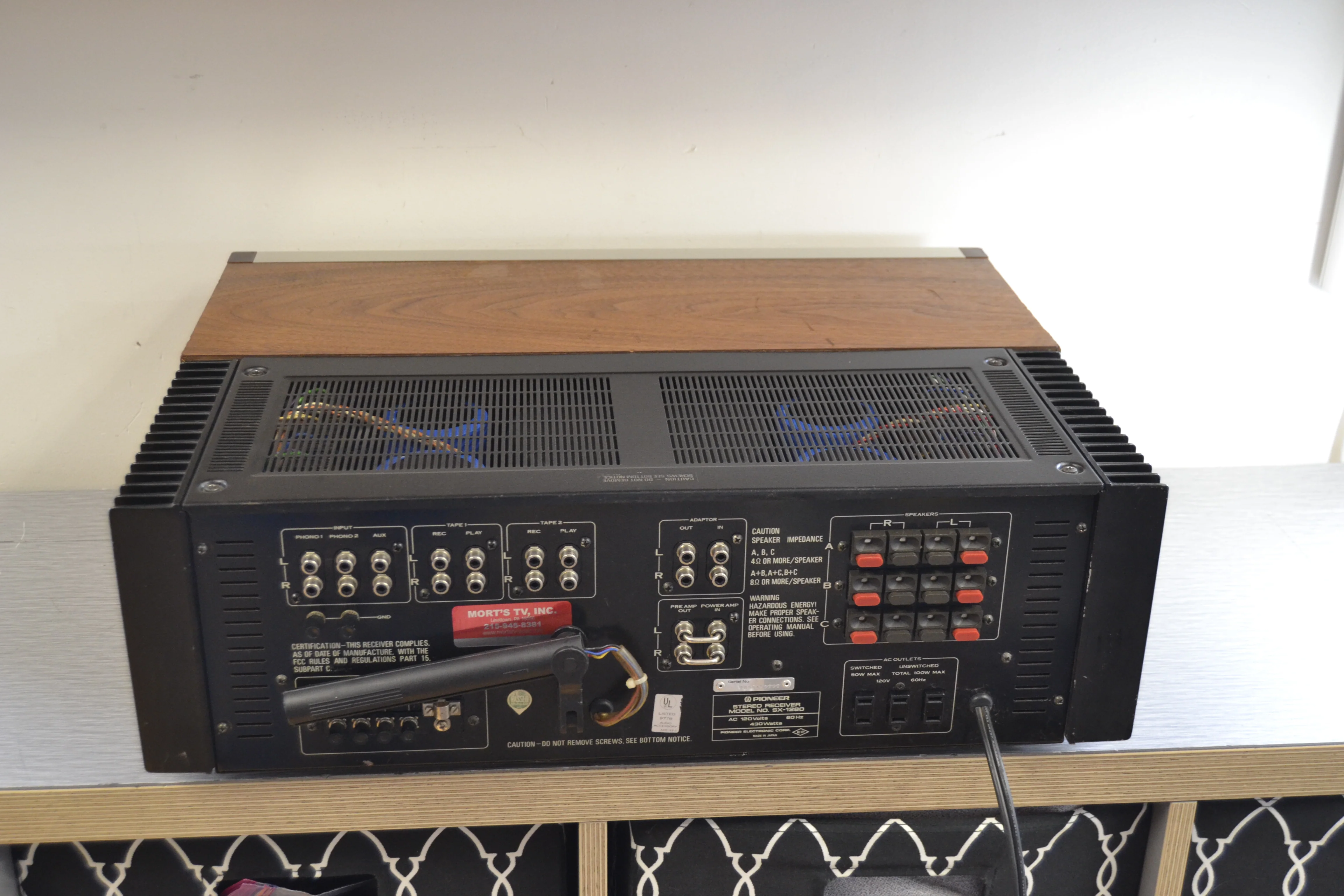 Pioneer SX-1280 Stereo Receiver * Recapped * Power Amp Rebuilt * 185W RMS - Image 11