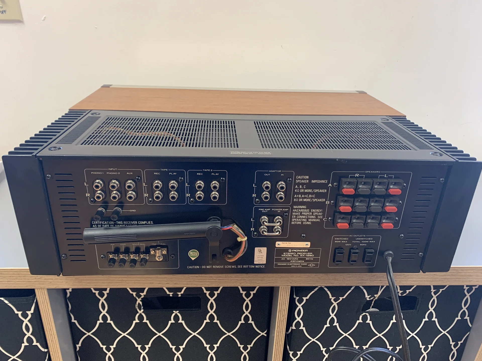 Pioneer SX-1280 Stereo Receiver * Serviced * Mint * 185W RMS * 1977 - Image 11