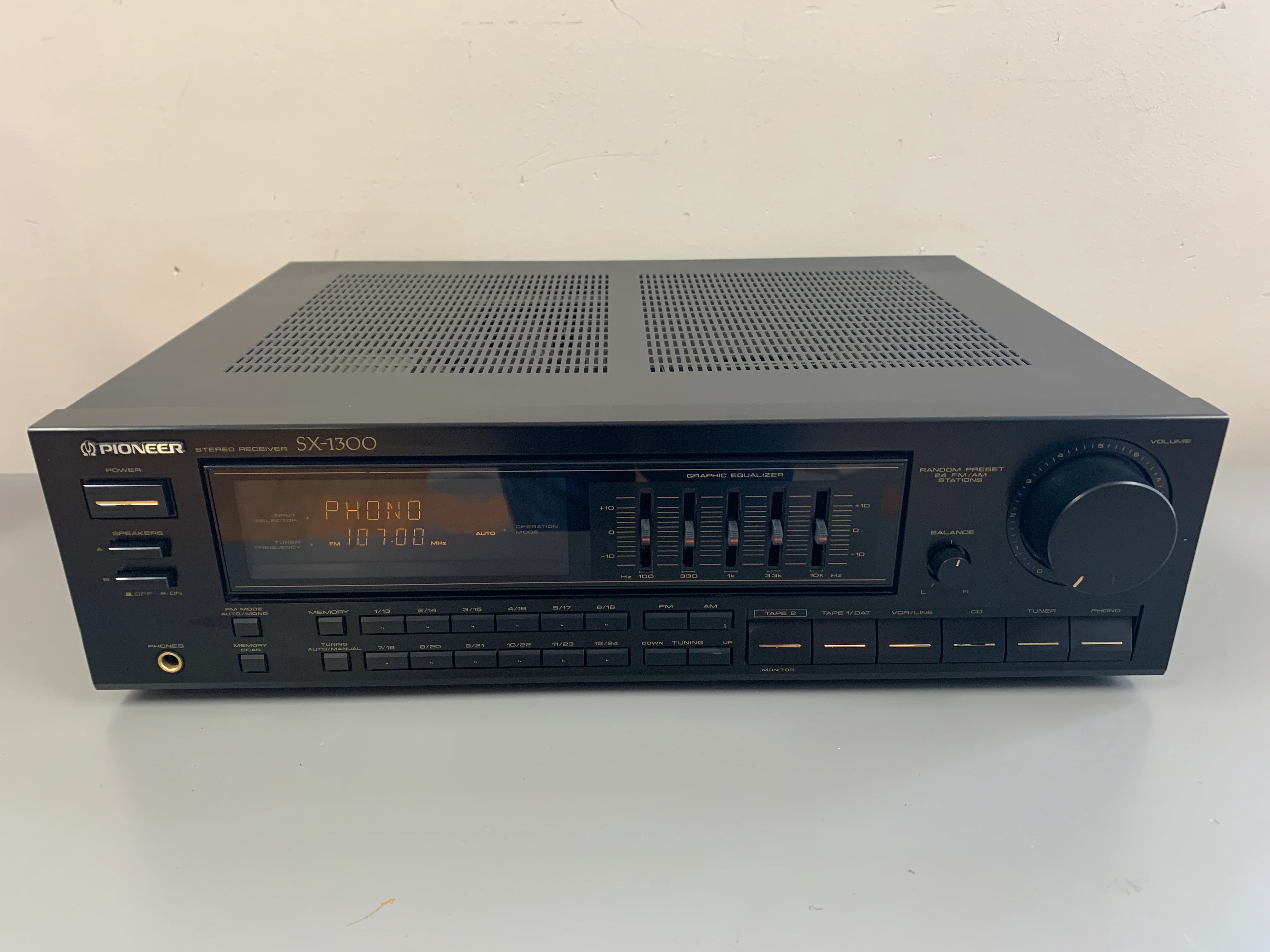 Pioneer SX-1300 Stereo Seceiver * 1988 * 40W