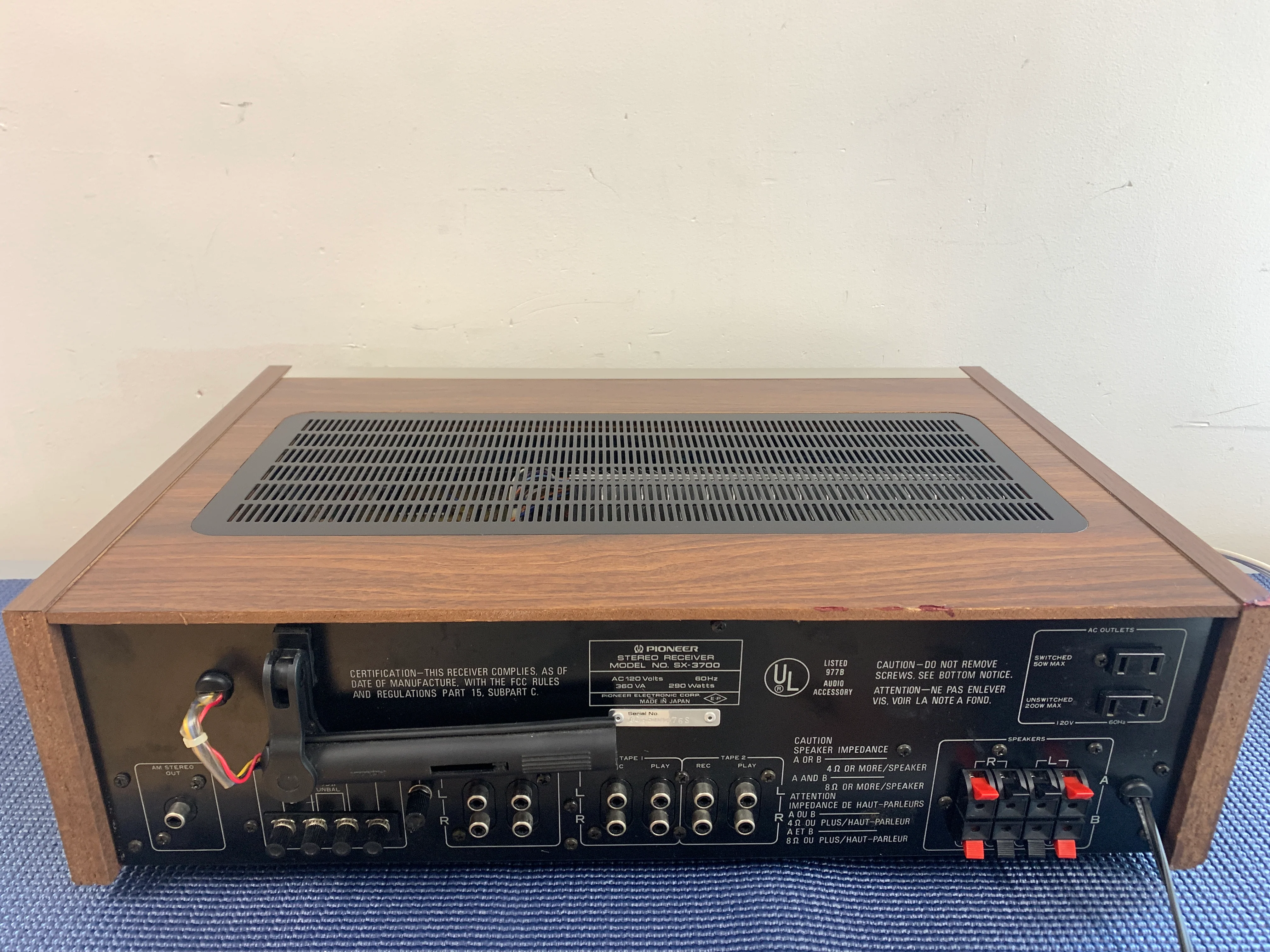 Pioneer SX-3700 Stereo Receiver * 45W RMS * 1980 - Image 13