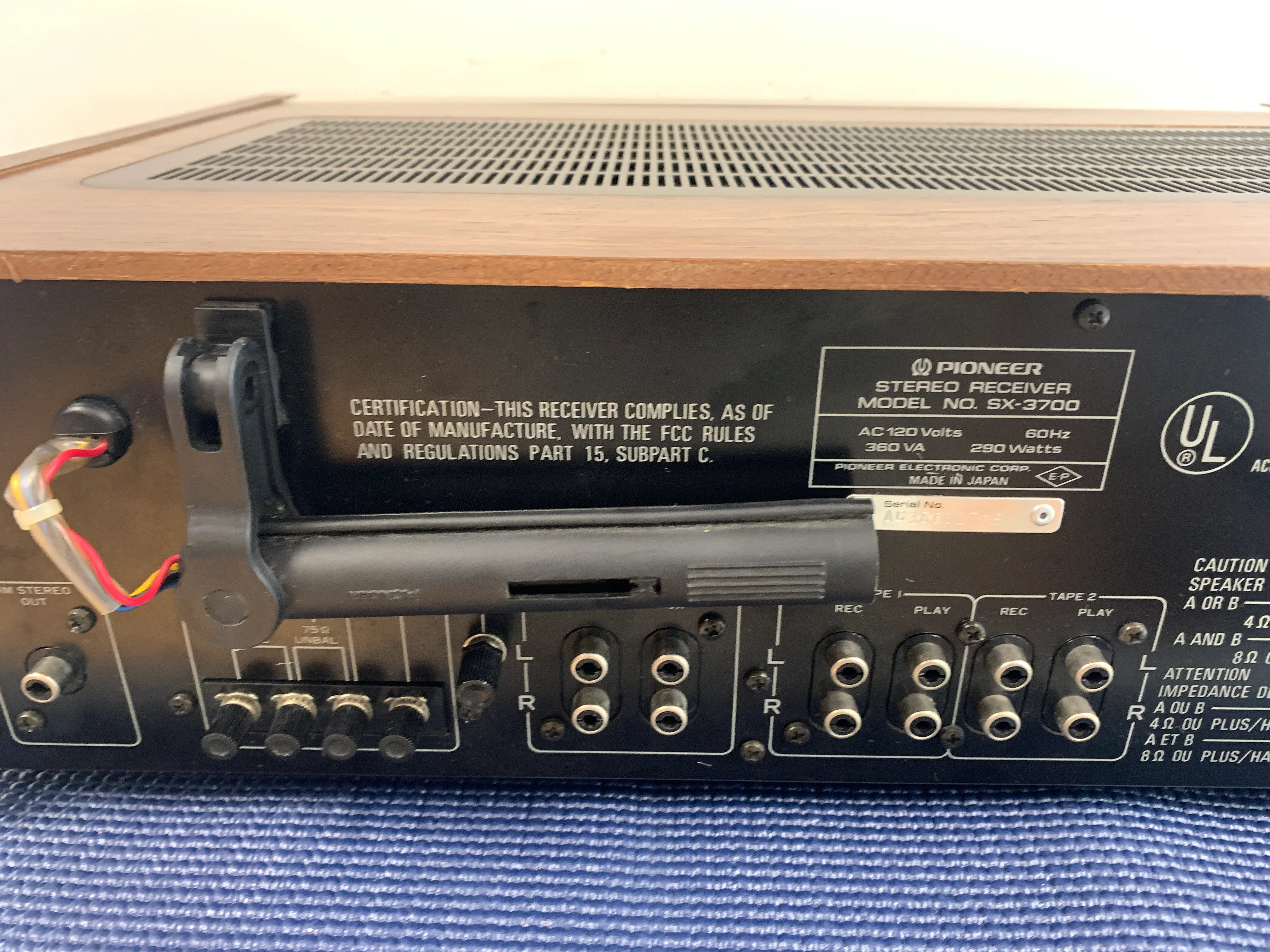 Pioneer SX-3700 Stereo Receiver * 45W RMS * 1980 - Image 16