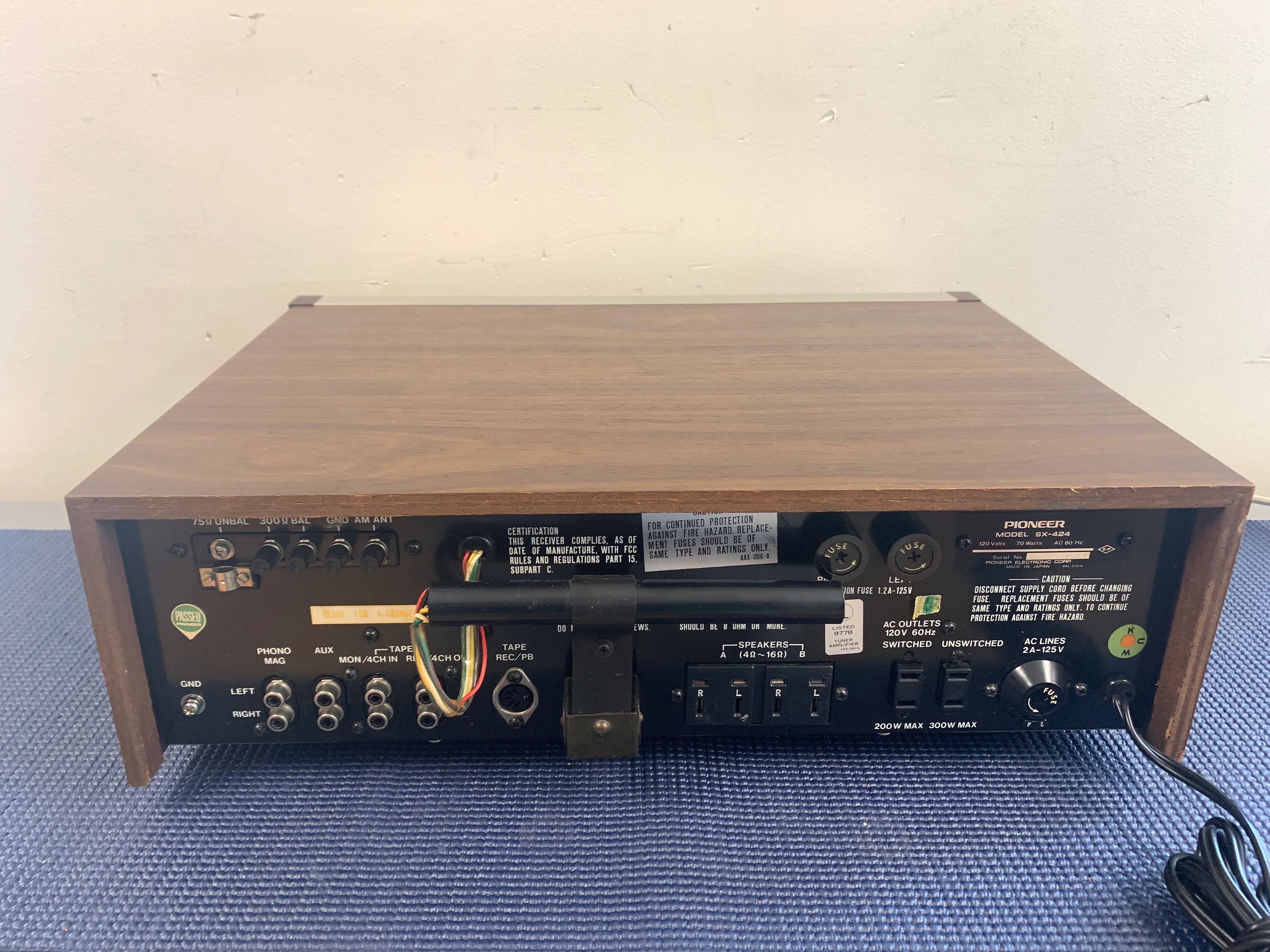 Pioneer SX-424 Stereo Receiver * 1972 - Image 10