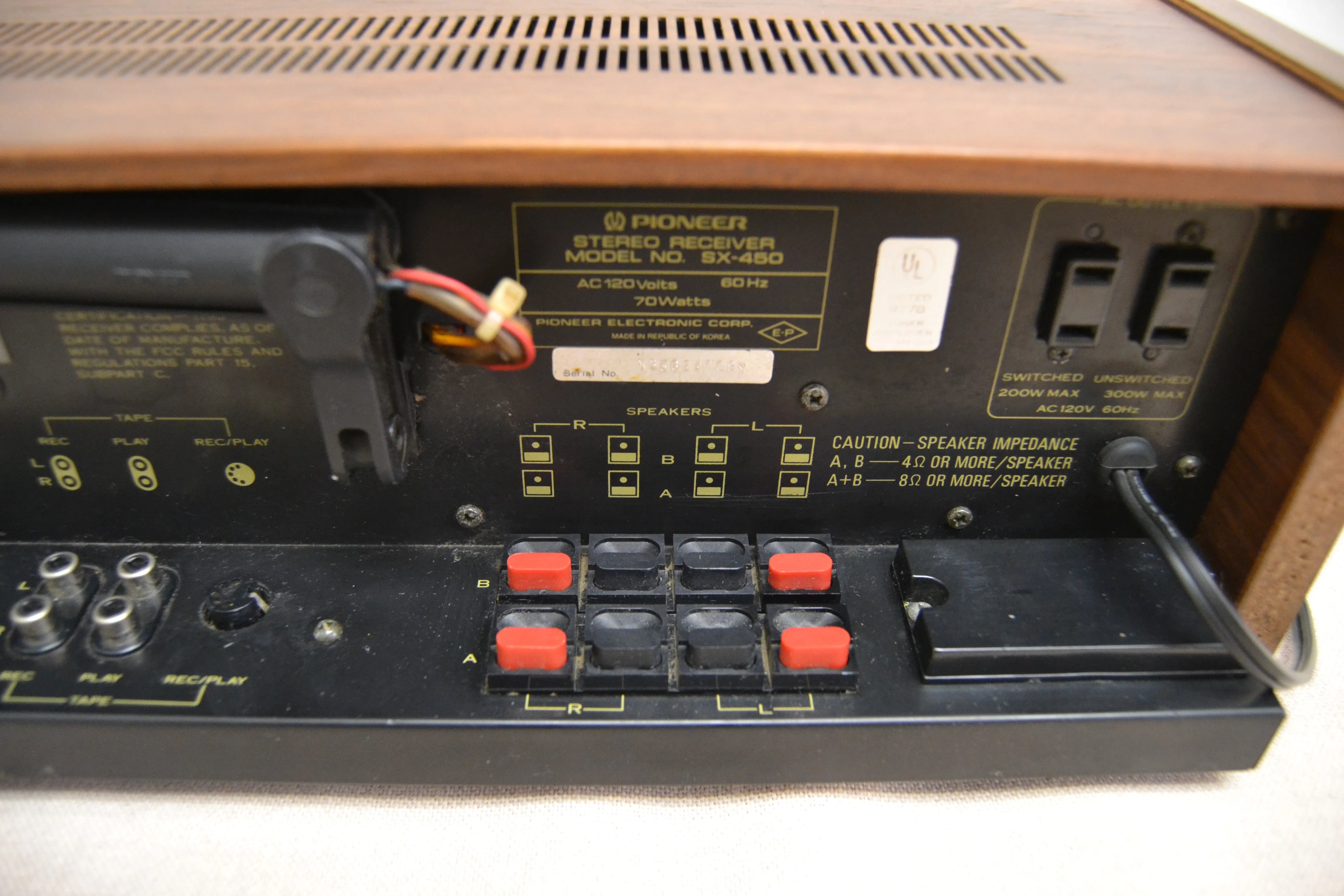 Pioneer SX-450 Stereo Receiver * 15W RMS * 1976 - Image 11