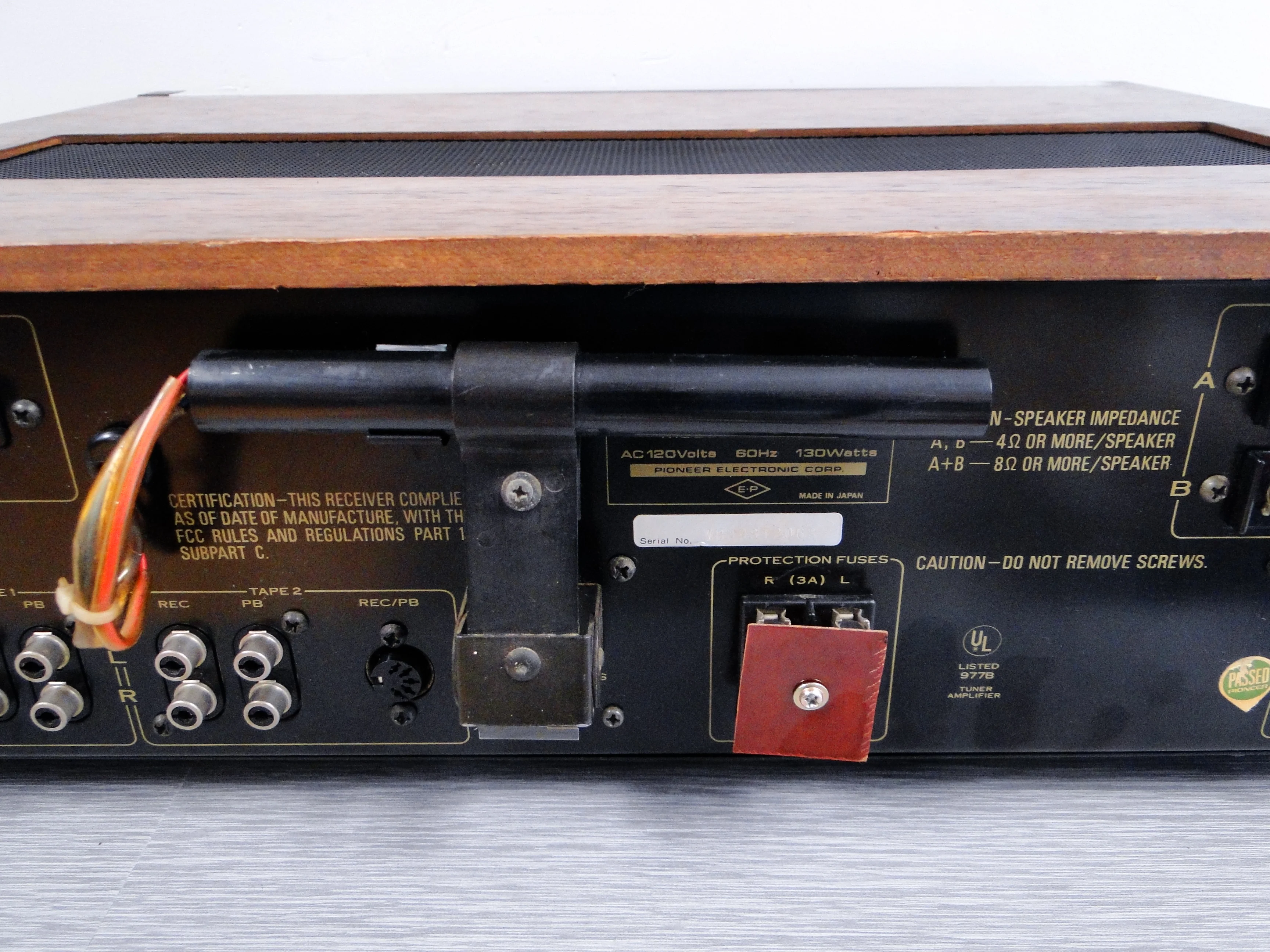 Pioneer SX-535 AM/FM Stereo Receiver (1974-76) - Image 12