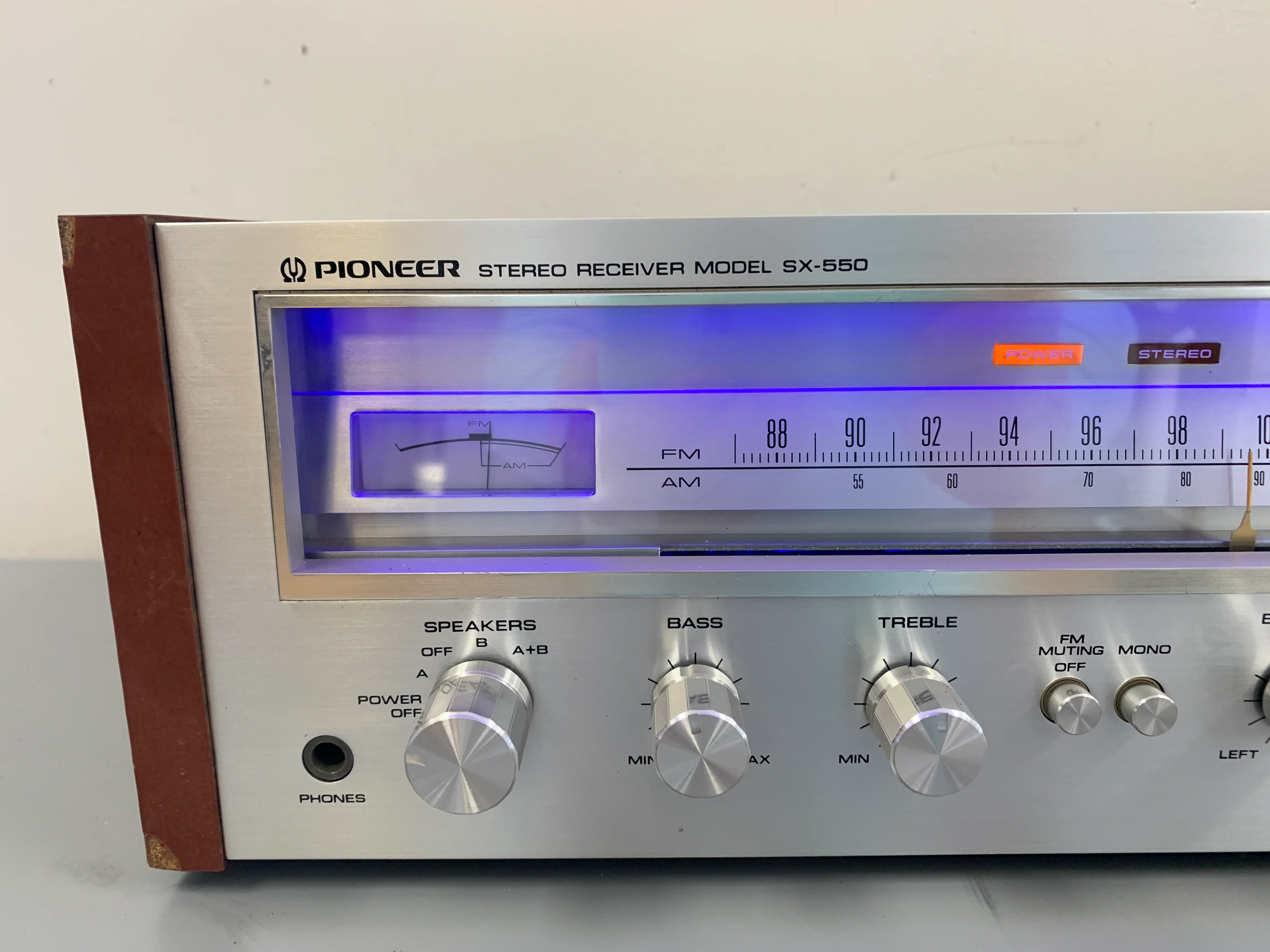 Pioneer SX-550 Stereo Receiver * 20W RMS * 1976 - Image 2