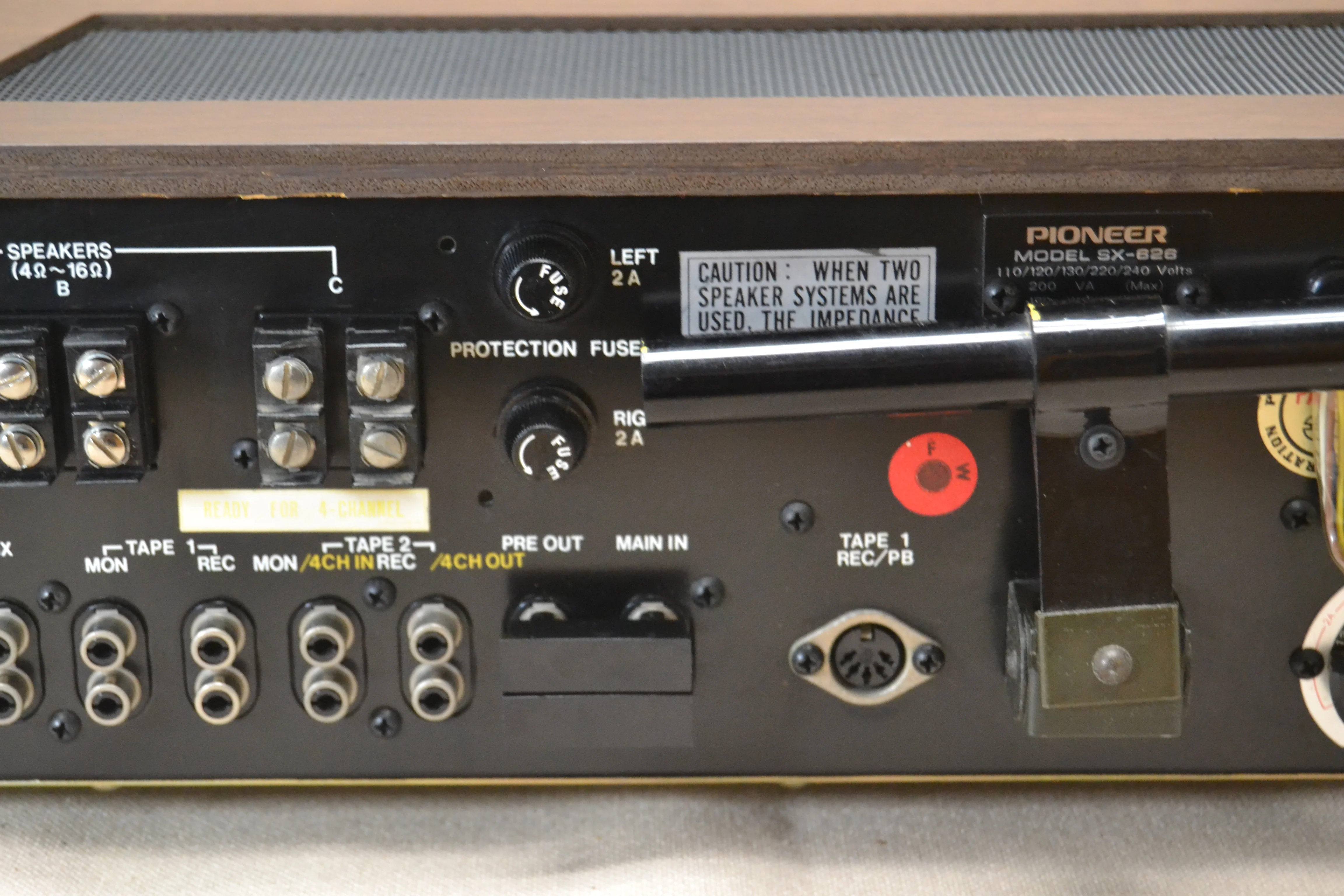 Pioneer SX-626 Stereo Receiver * 20W RMS * 1973 - Image 10