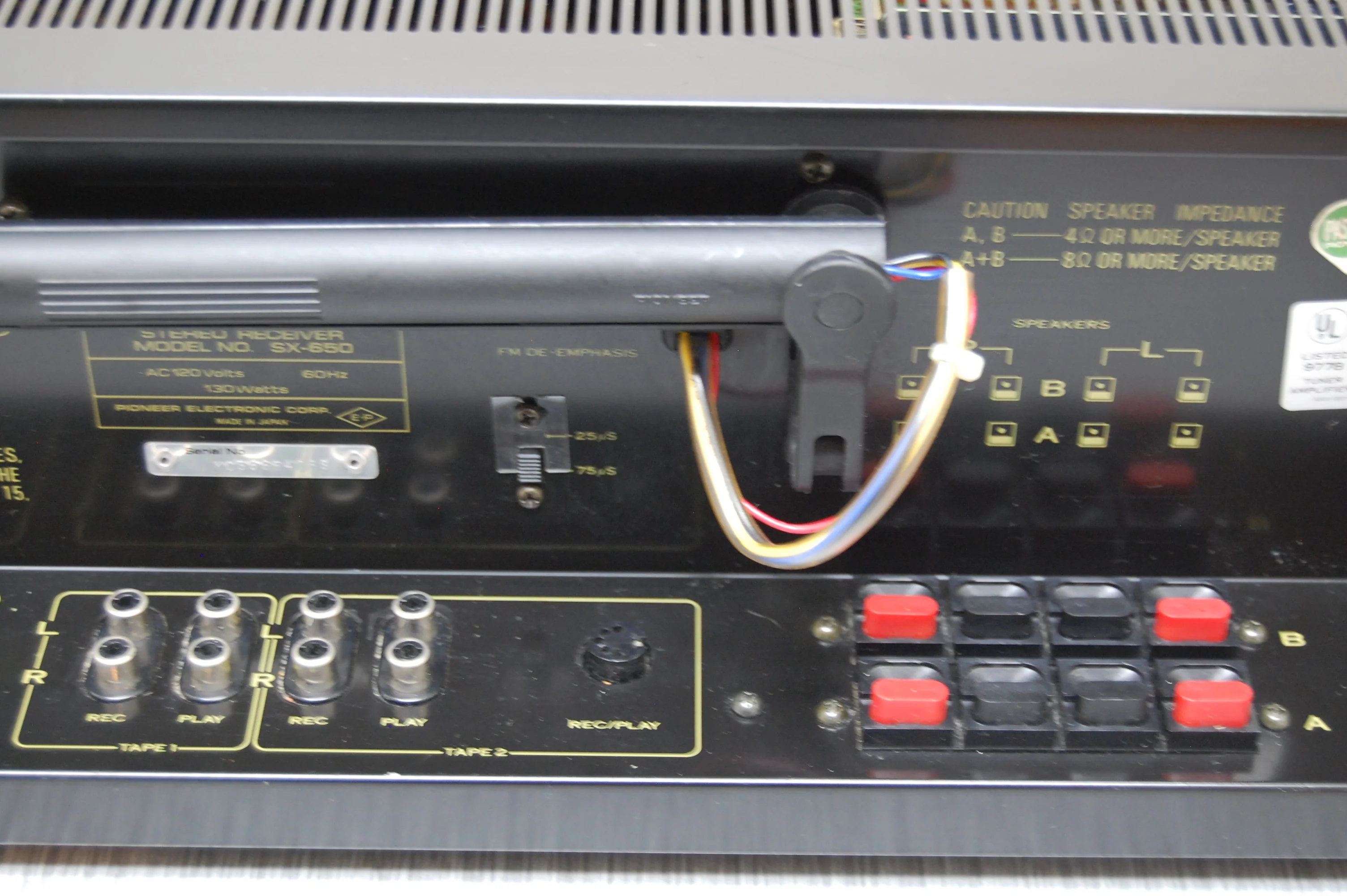 Pioneer SX-650 Stereo Receiver * 35W RMS * 1976 - Image 11