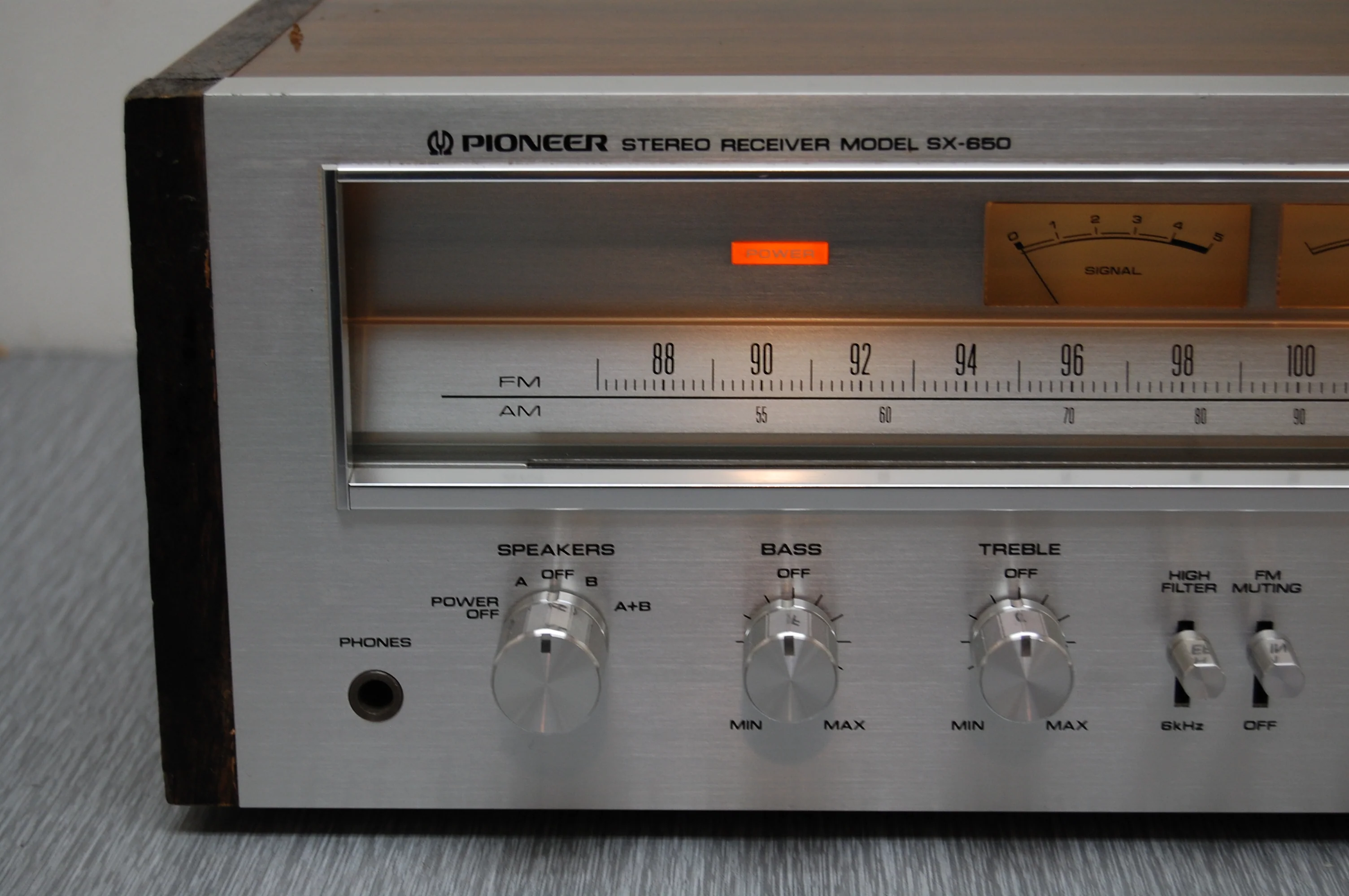 Pioneer SX-650 Stereo Receiver * 35W RMS * 1976 - Image 2