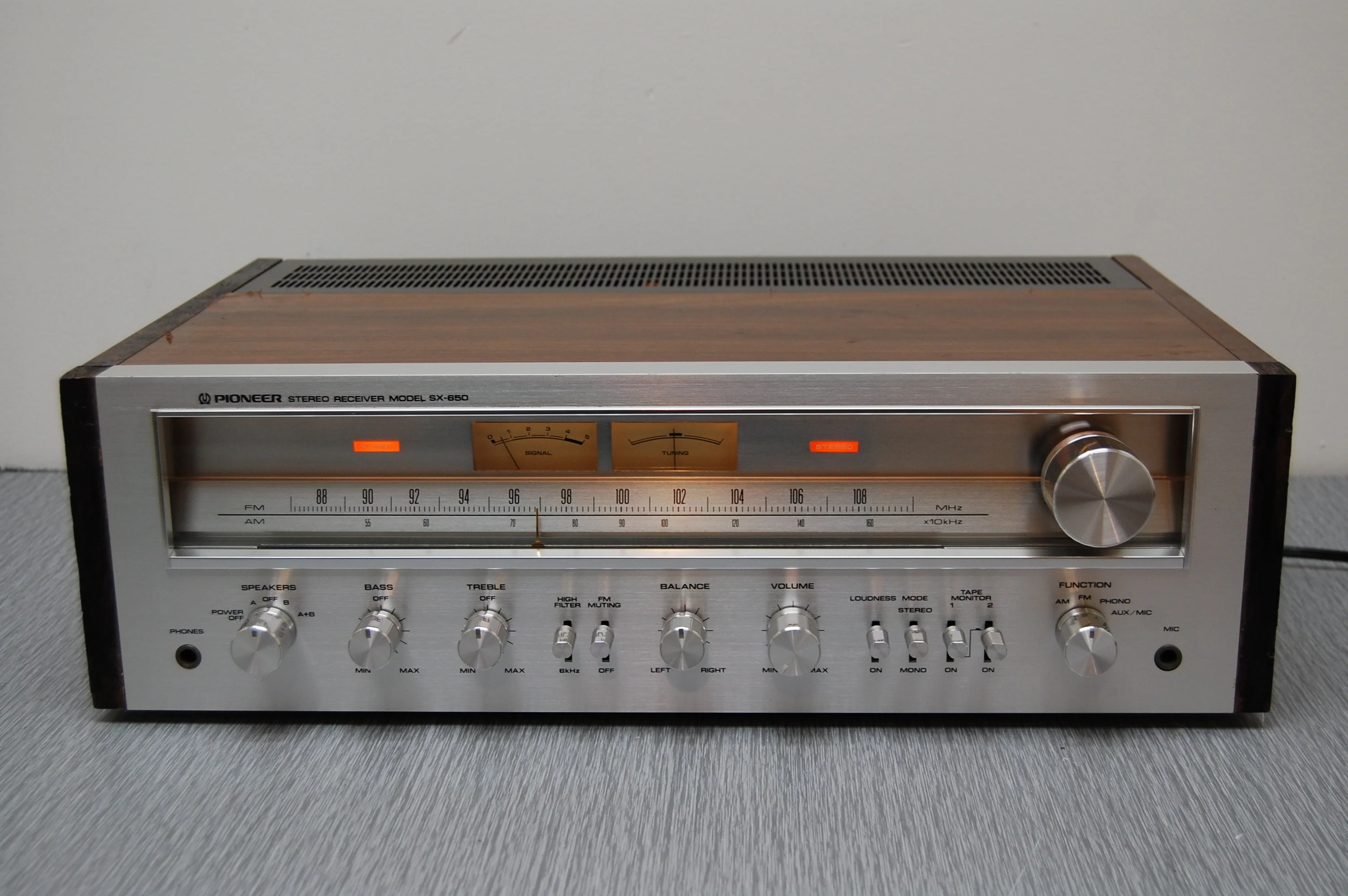 Pioneer SX-650 Stereo Receiver * 35W RMS * 1976 - Image 5