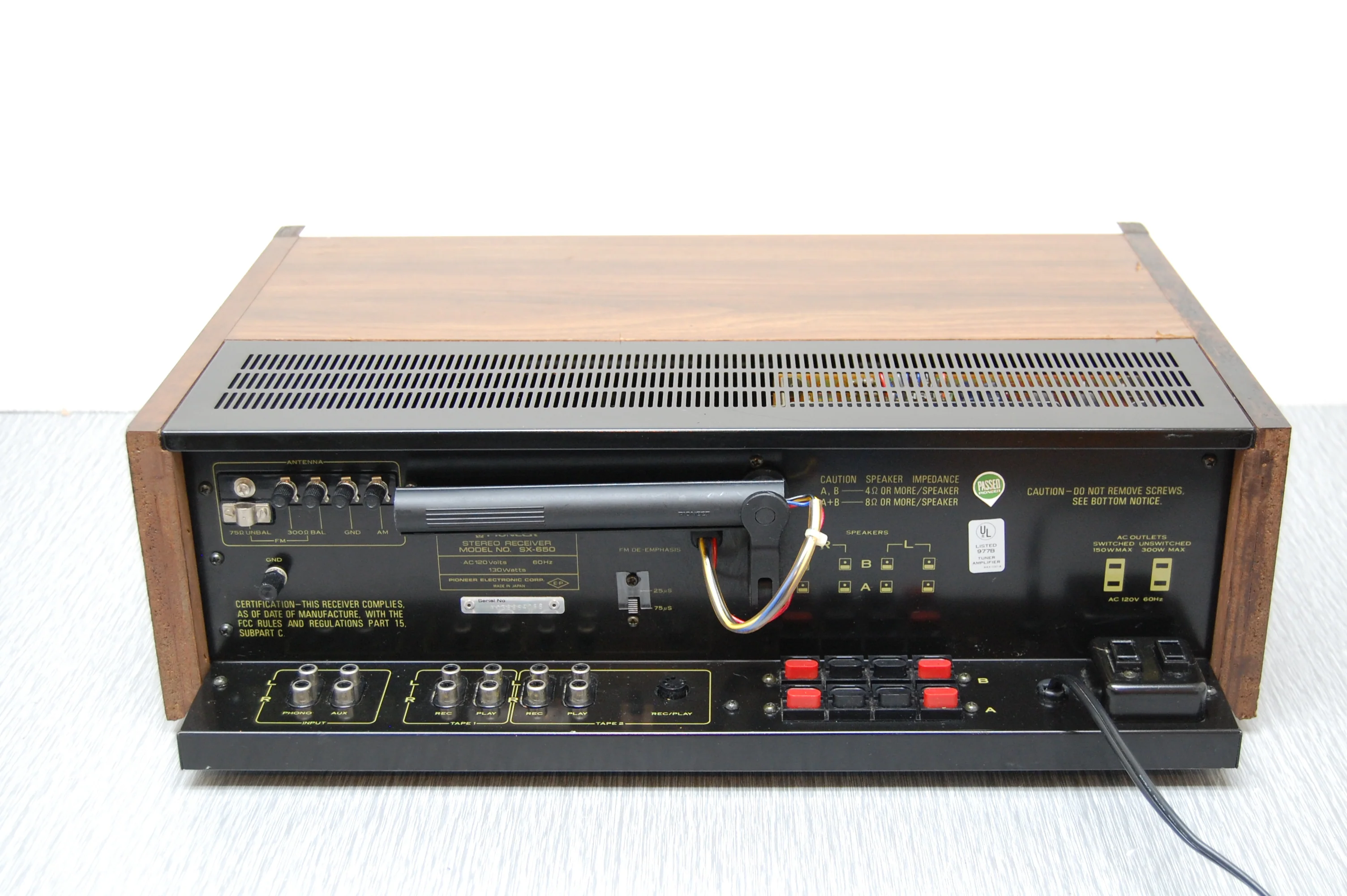 Pioneer SX-650 Stereo Receiver * 35W RMS * 1976 - Image 9