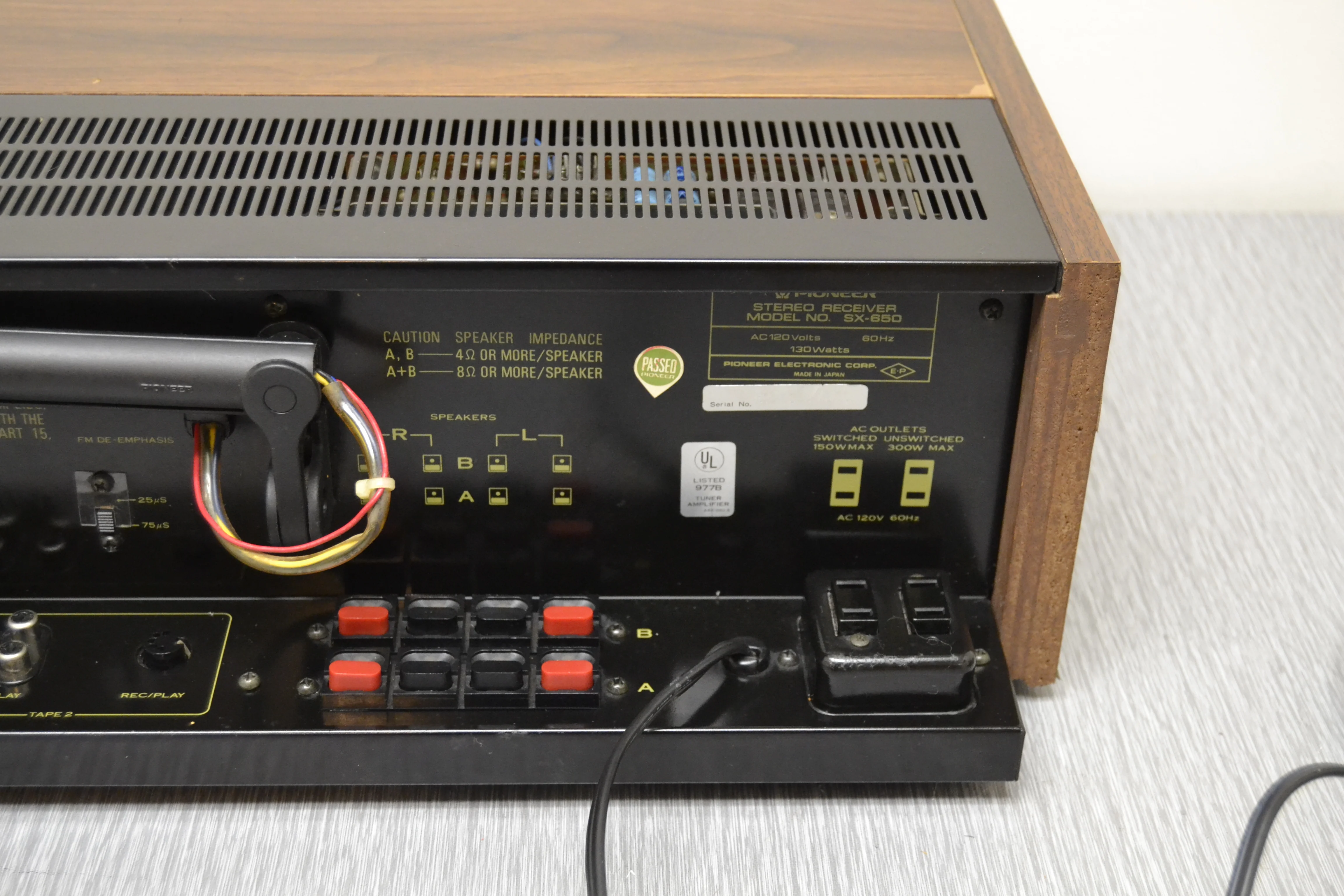 Pioneer SX-650 Stereo Receiver * 35W RMS * 1976 - Image 12