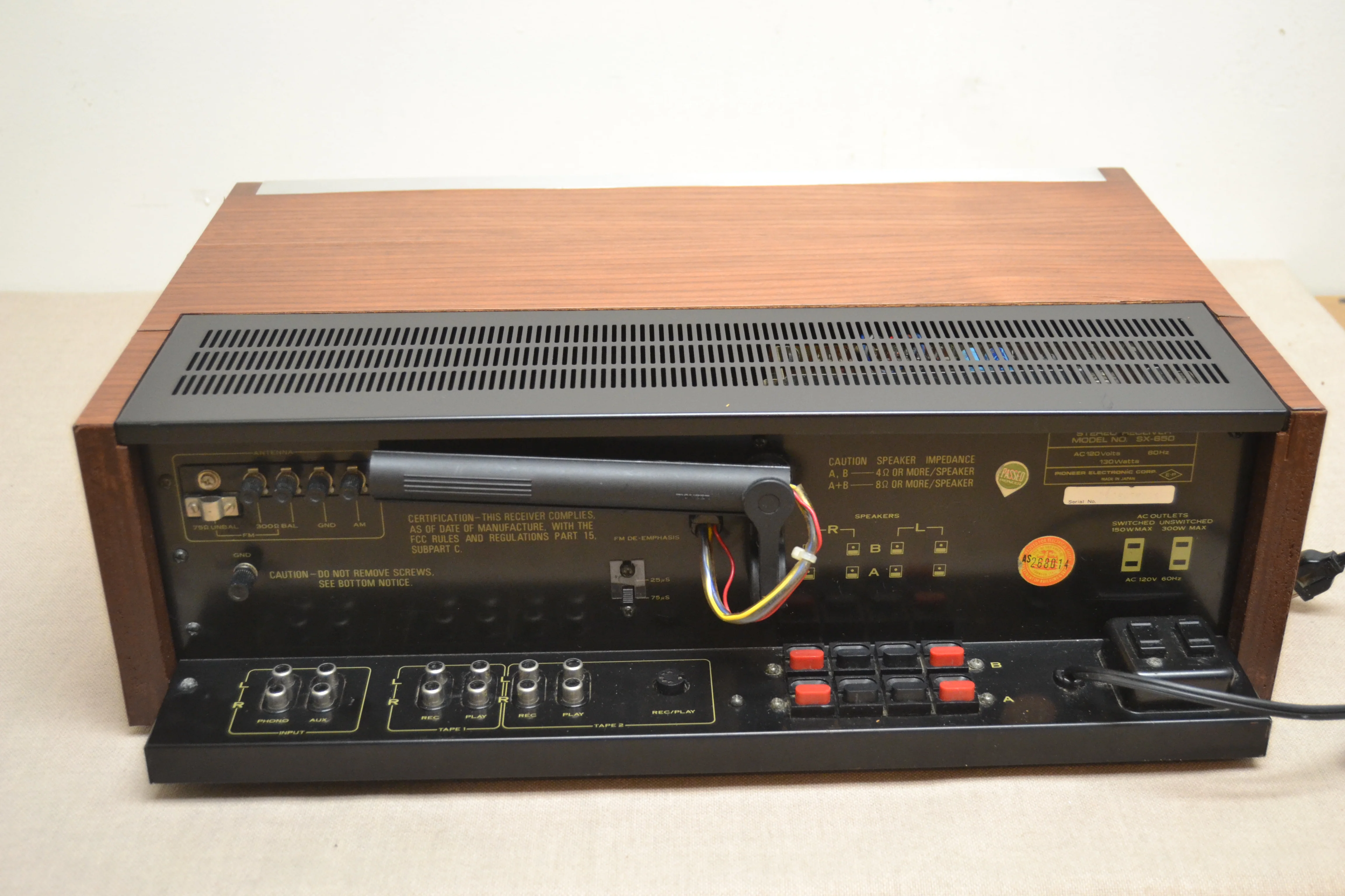 Pioneer SX-650 Stereo Receiver * 35W RMS * 1976 * Fully Serviced - Led Upgraded - Image 8