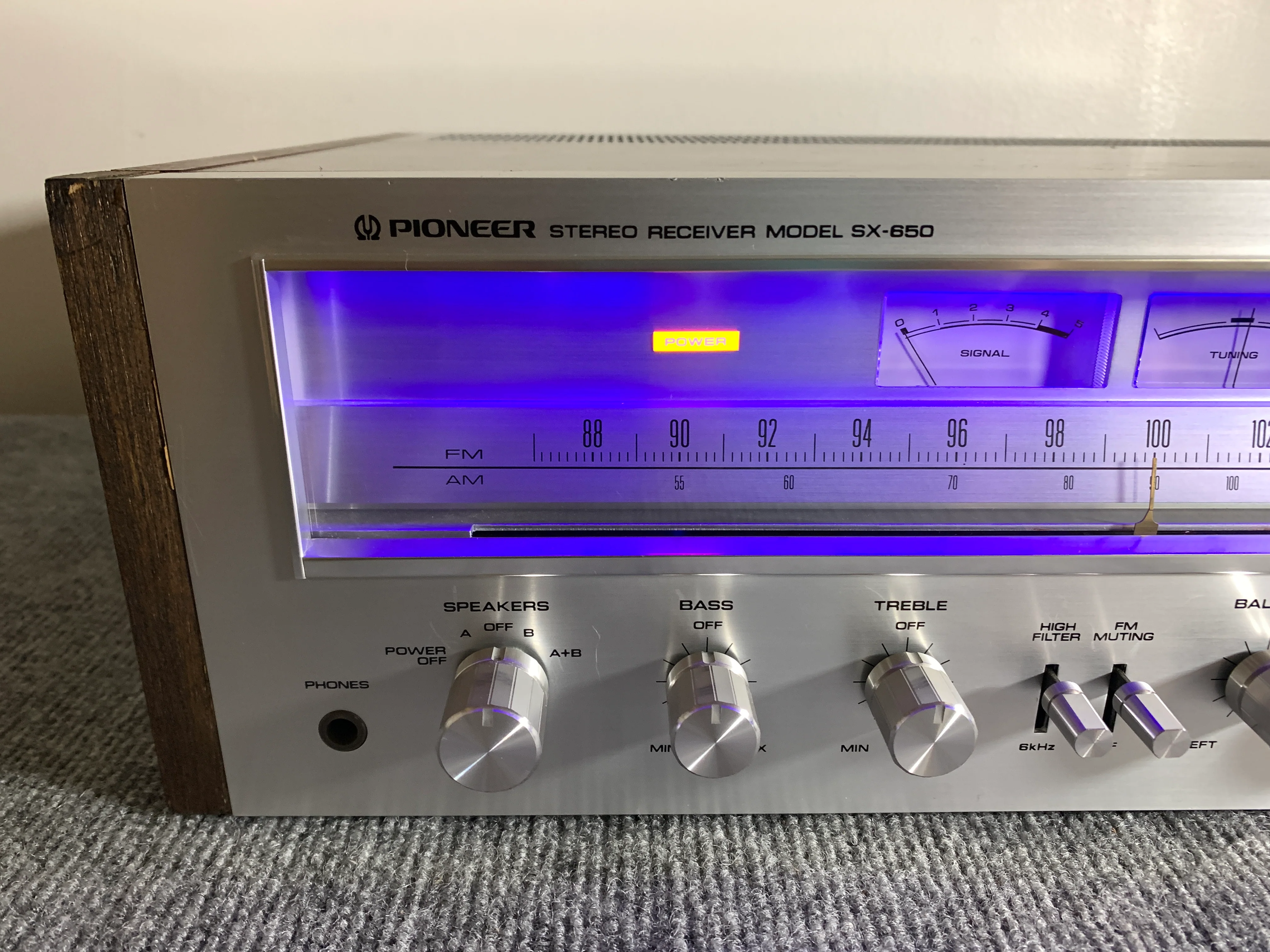Pioneer SX-650 Stereo Receiver * Fully Serviced * Led Upgrade - Image 2