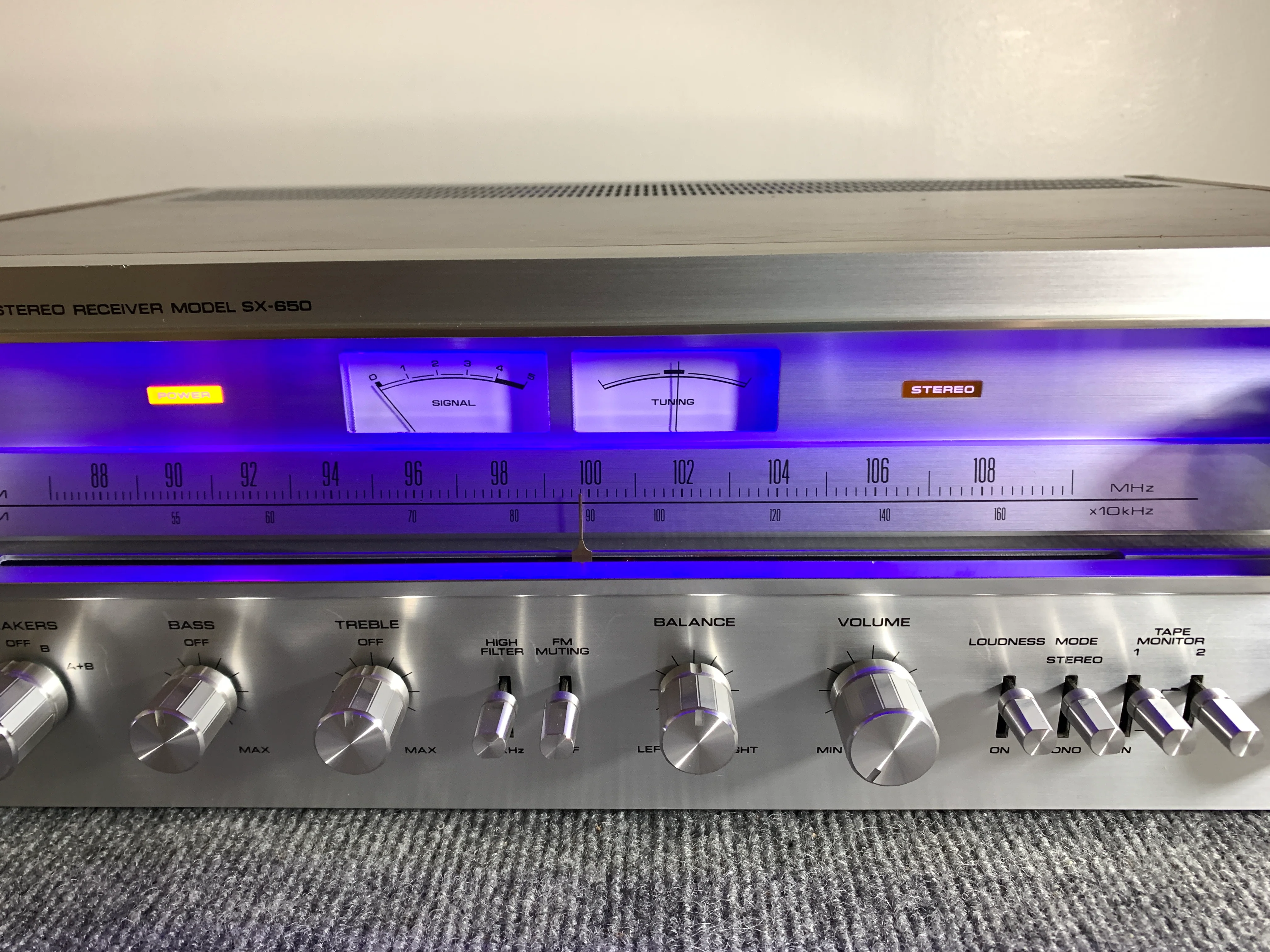 Pioneer SX-650 Stereo Receiver * Fully Serviced * Led Upgrade - Image 3