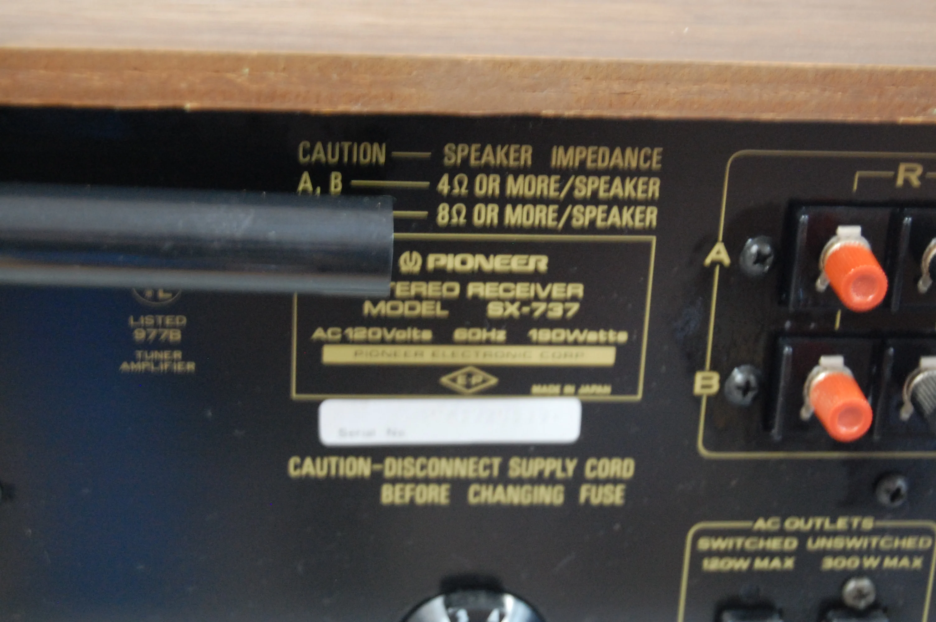 Pioneer SX-737 Stereo Receiver * 1974 * 35W RMS - Image 12