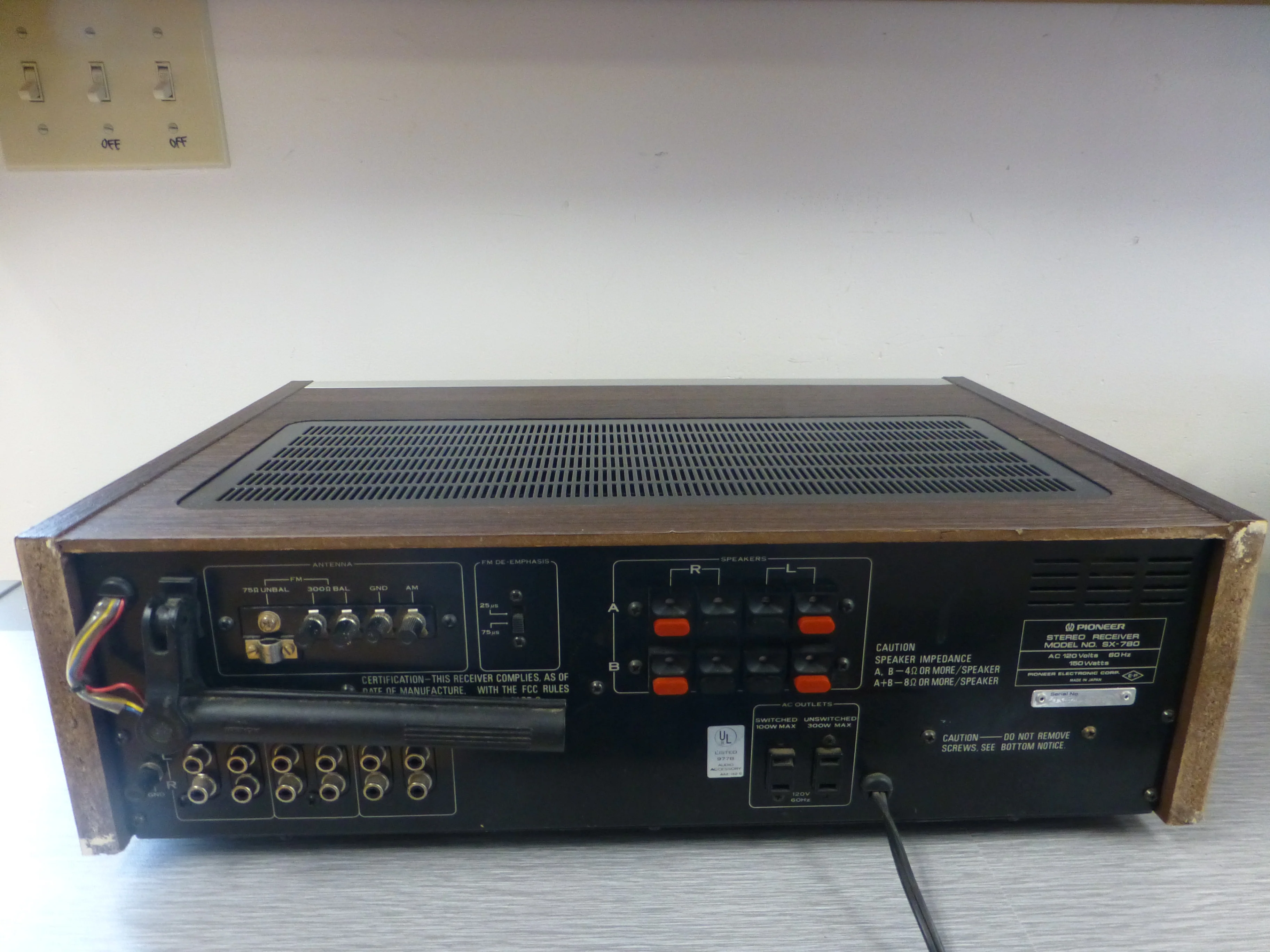 Pioneer SX-780 Stereo Receiver - Image 10
