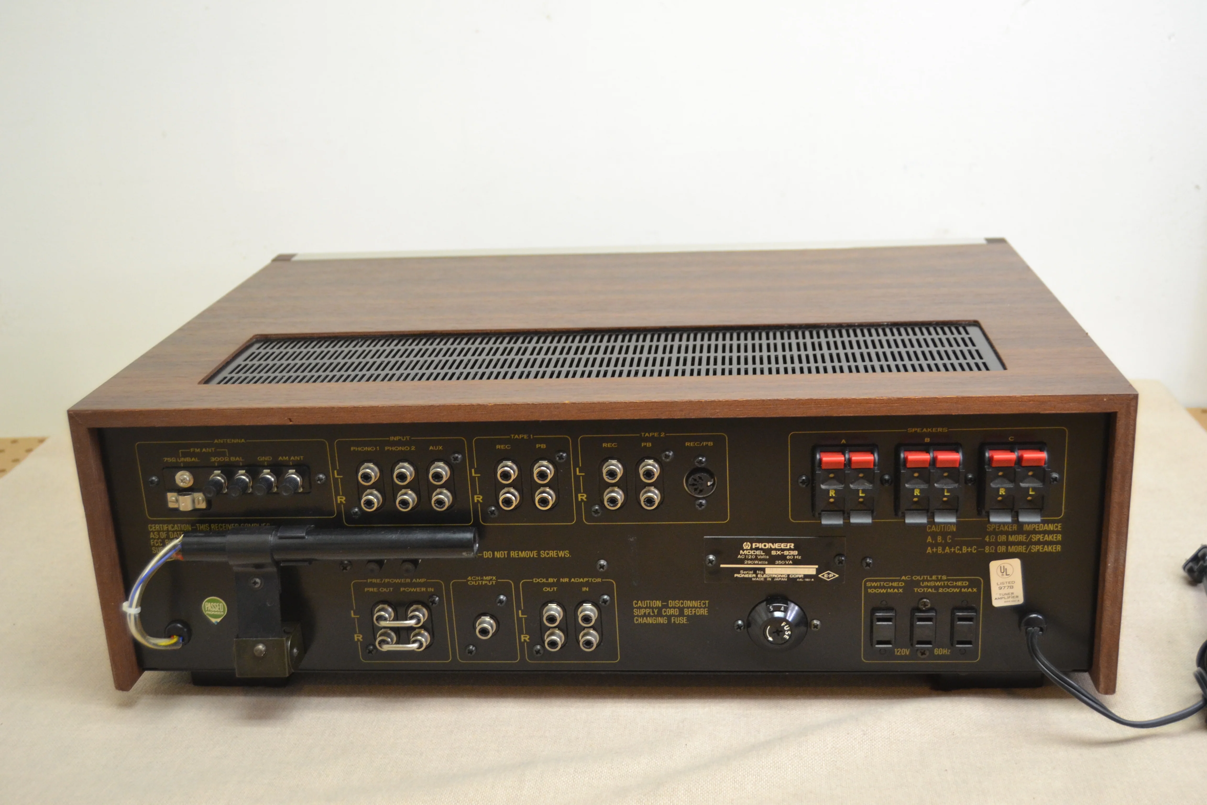 Pioneer SX-939 Stereo Receiver * 70W RMS * 1974 - Image 9