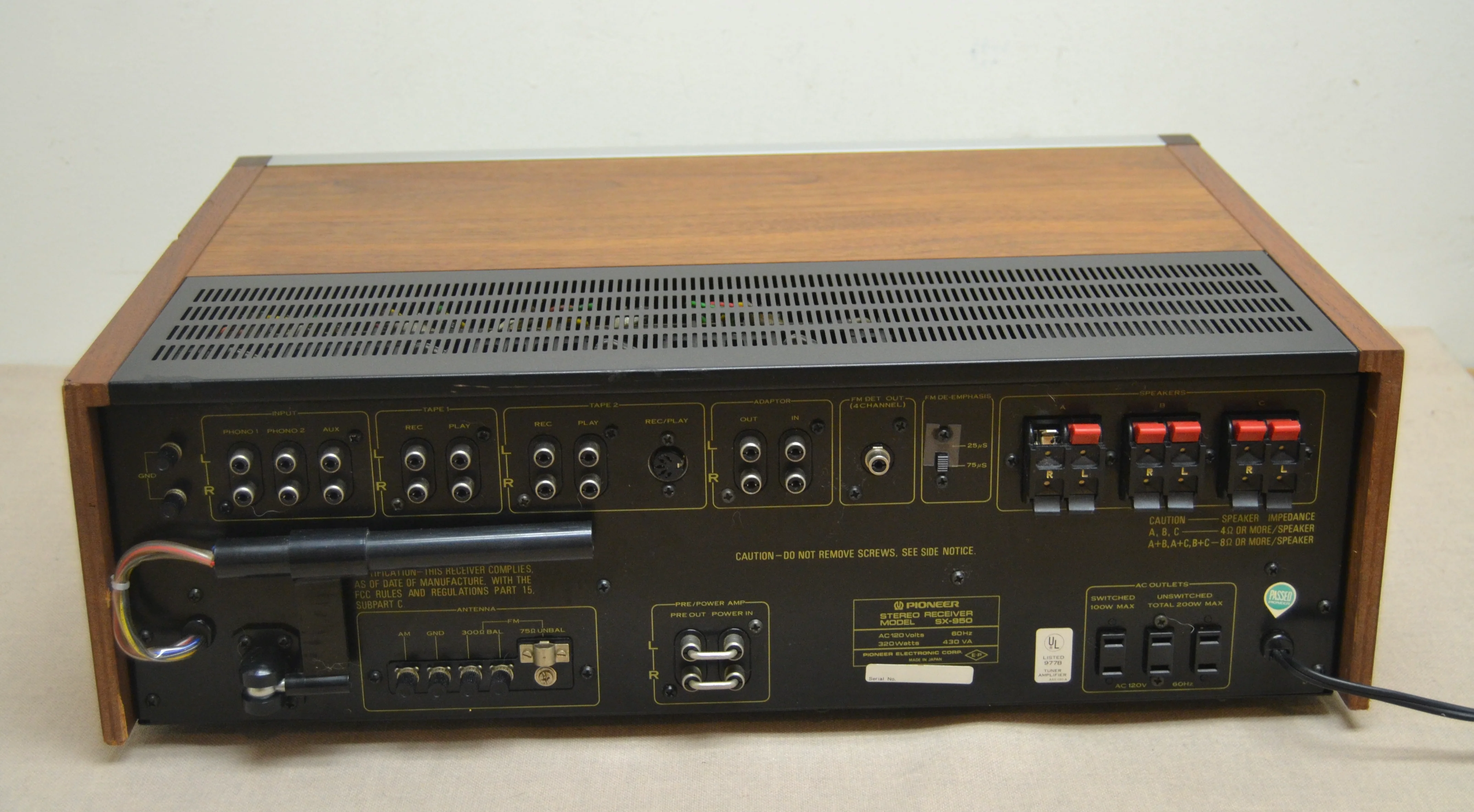 Pioneer SX-950 Stereo Receiver * 85W RMS * 1978 - Image 10