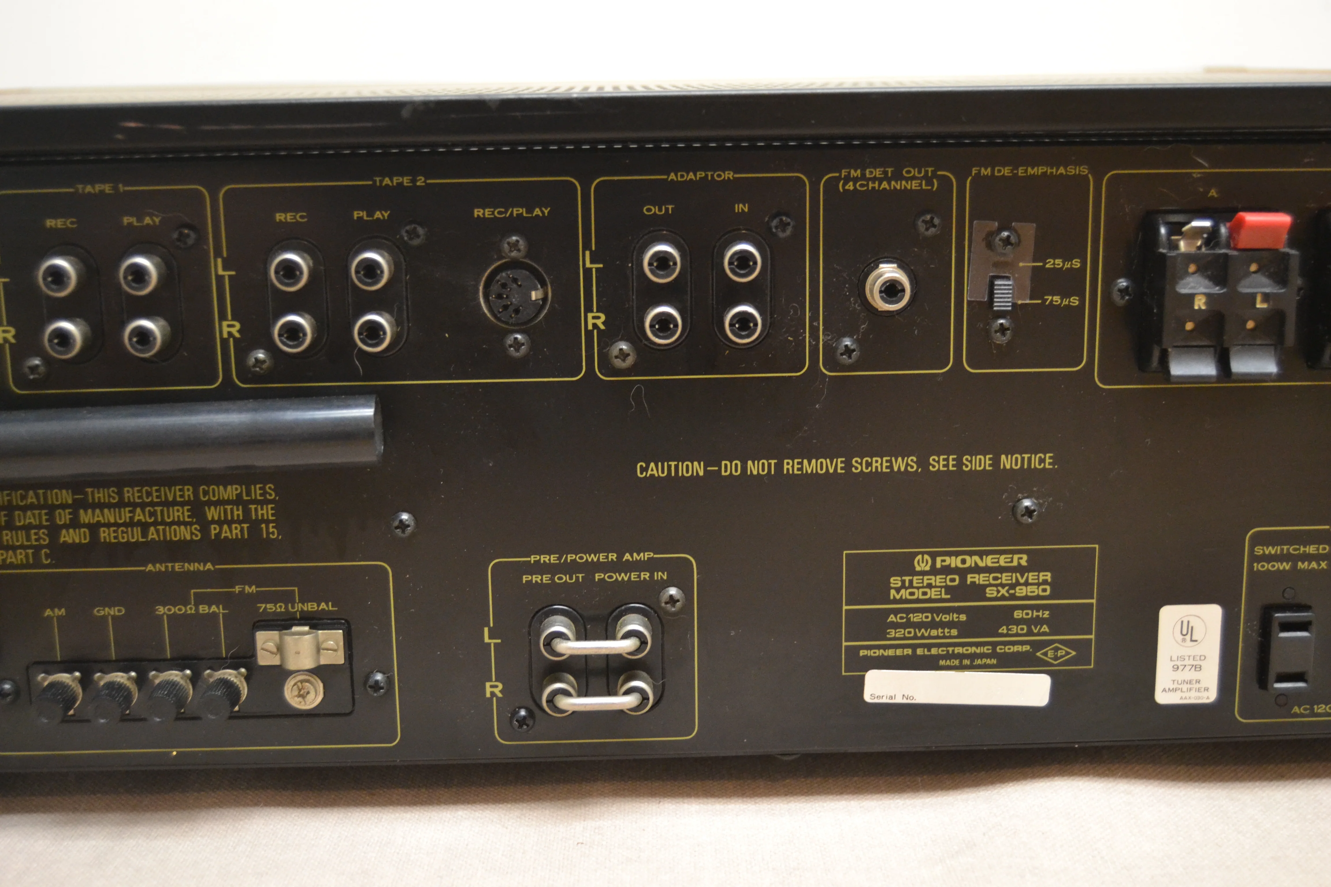 Pioneer SX-950 Stereo Receiver * 85W RMS * 1978 - Image 12