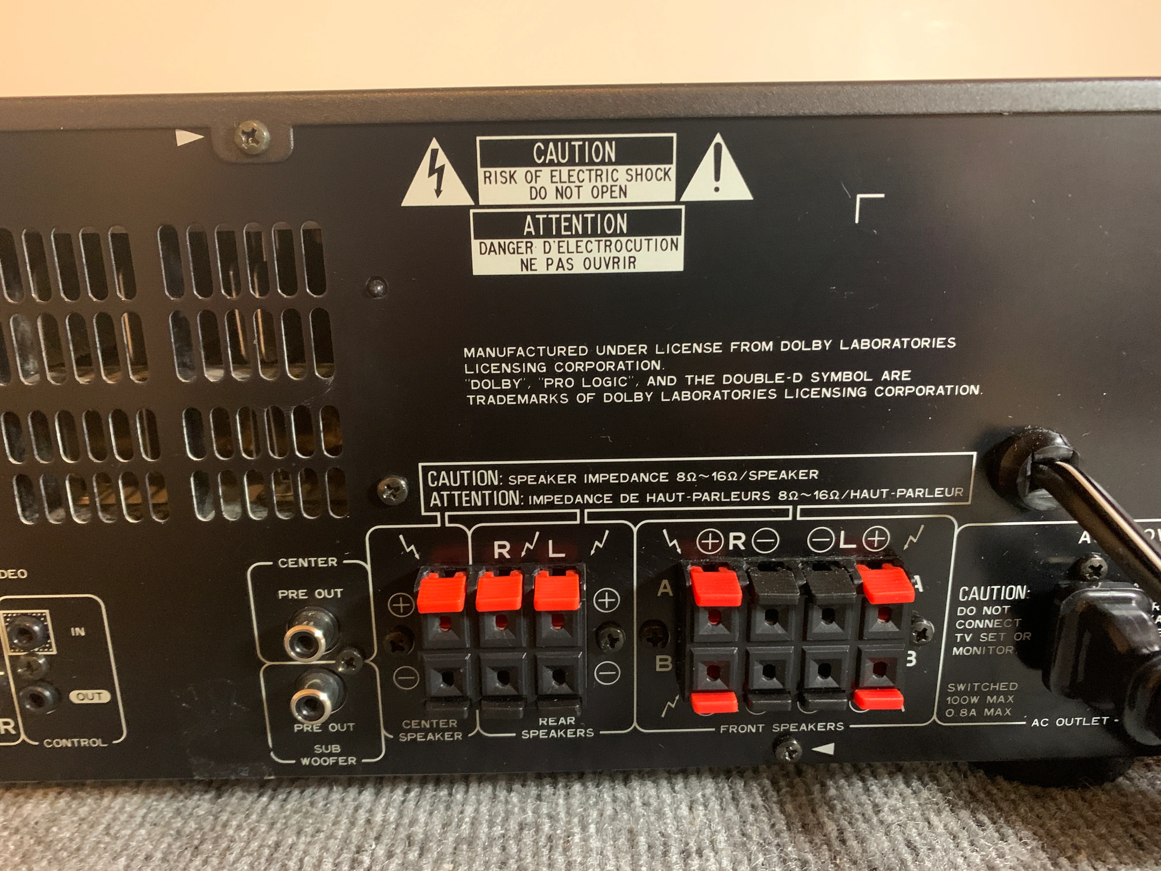 Pioneer VSX-455 Stereo Receiver * Remote Control - Image 13