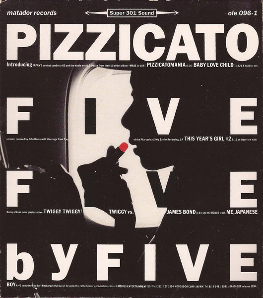 Pizzicato Five - Five By Five (CD, EP) (Very Good Plus (VG+))