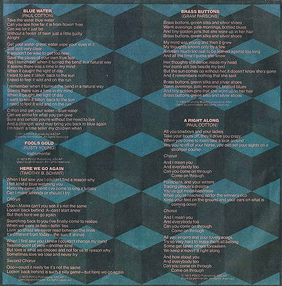 Poco - Crazy Eyes (LP, Album, Pit) (Very Good Plus (VG+)) - Image 5