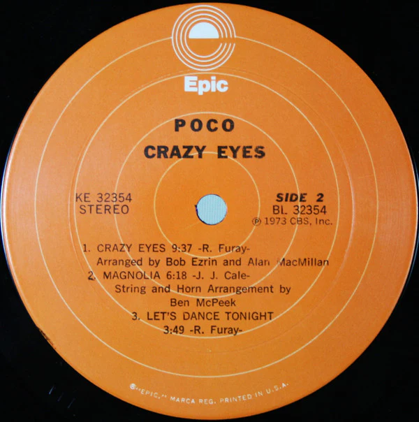 Poco - Crazy Eyes (LP, Album, Ter) (Very Good Plus (VG+)) - Image 4