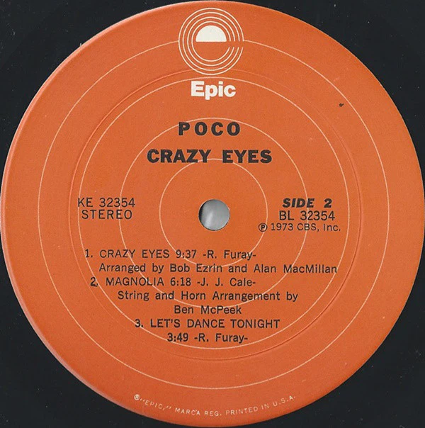 Poco  - Crazy Eyes (LP, Album) (Very Good Plus (VG+)) - Image 4