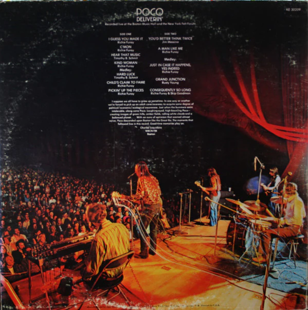 Poco - Deliverin' (LP, Album, Ter) (Very Good Plus (VG+)) - Image 3