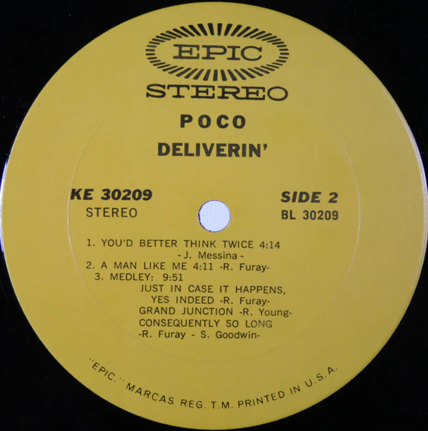 Poco - Deliverin' (LP, Album, Ter) (Very Good Plus (VG+)) - Image 5