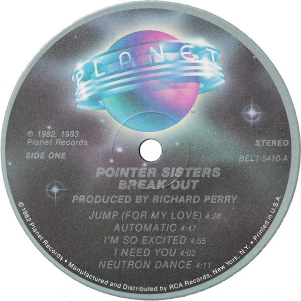 Pointer Sisters - Break Out (LP, Album, RCA) (Near Mint (NM or M-)) - Image 3