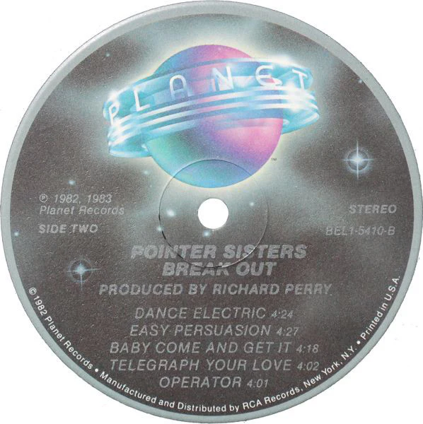 Pointer Sisters - Break Out (LP, Album, RCA) (Near Mint (NM or M-)) - Image 4