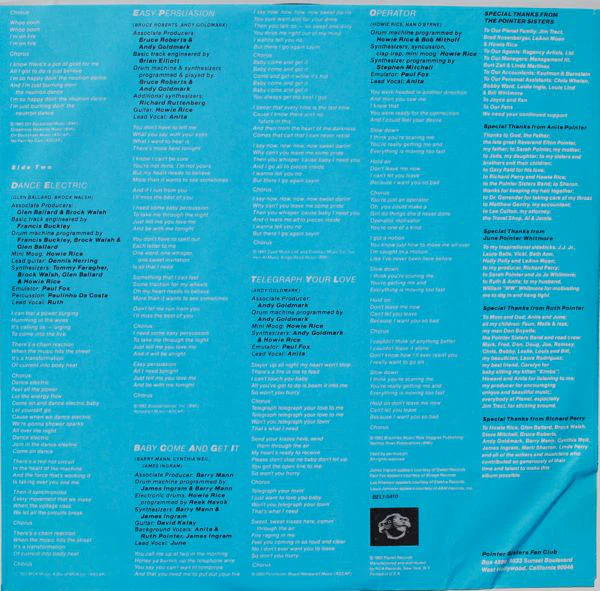 Pointer Sisters - Break Out (LP, Album, RCA) (Near Mint (NM or M-)) - Image 5