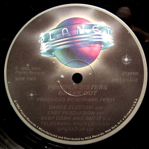 Pointer Sisters - Break Out (LP, Album, RP, Ind) (Very Good Plus (VG+)) - Image 4