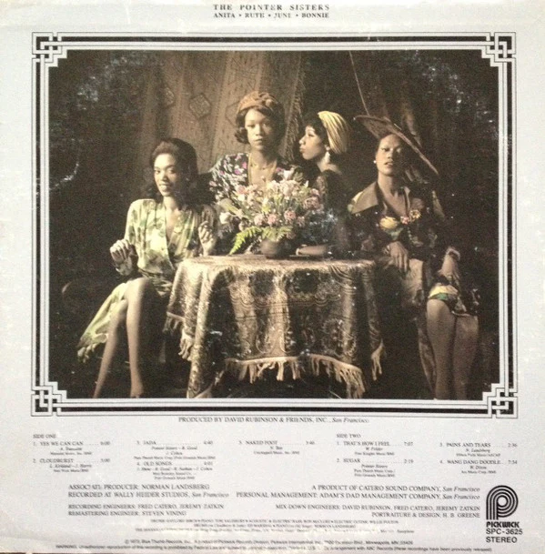 Pointer Sisters - The Pointer Sisters (LP, Album, RE) (Very Good Plus (VG+)) - Image 4
