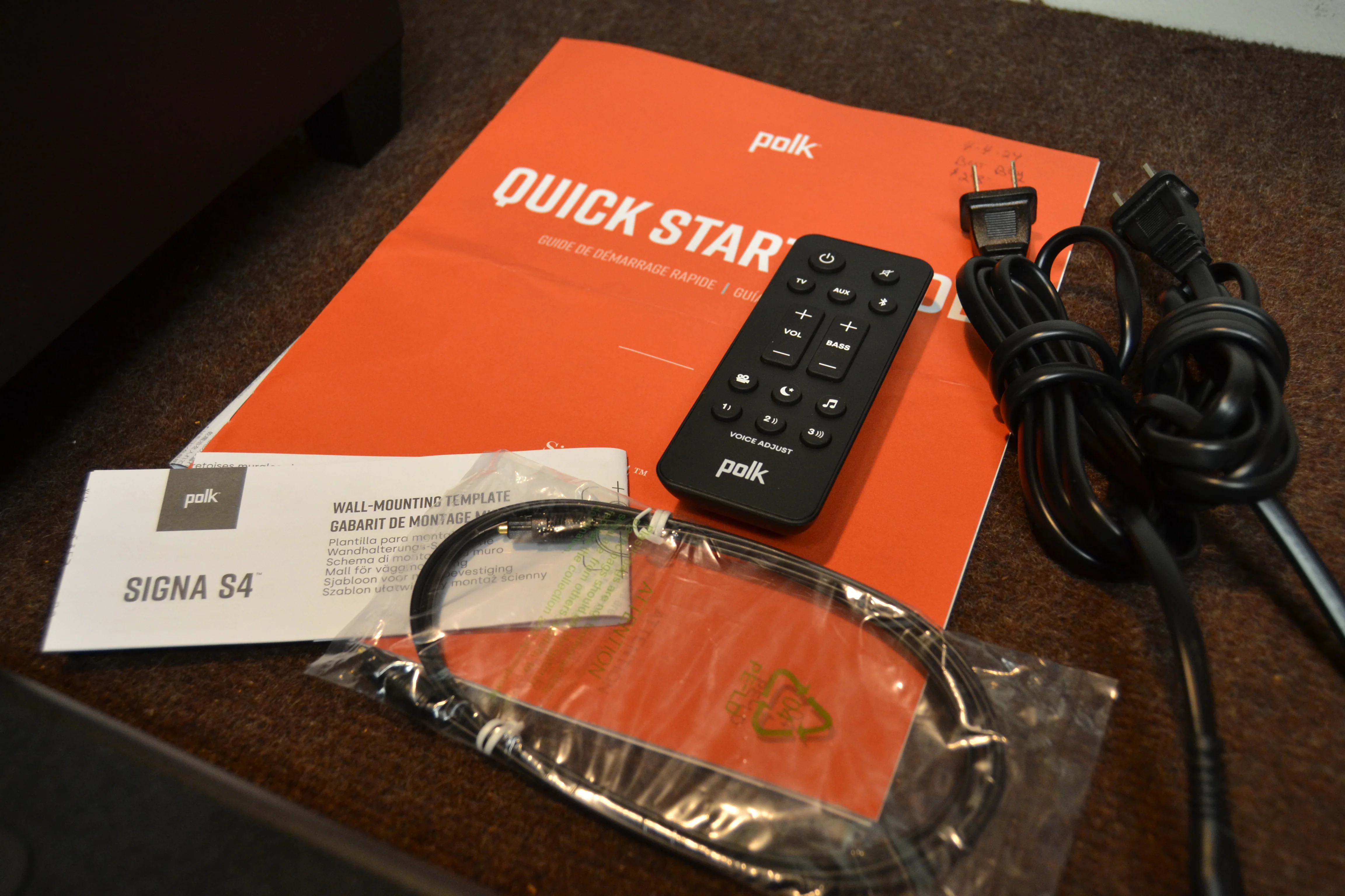Polk Audio SIGNA S4 Soundbar * Wireless Sub * Manual * Remote - Image 3