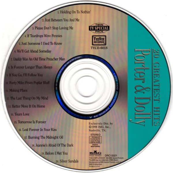 Porter & Dolly* - 20 Greatest Hits (CD, Comp) (Near Mint (NM or M-)) - Image 3