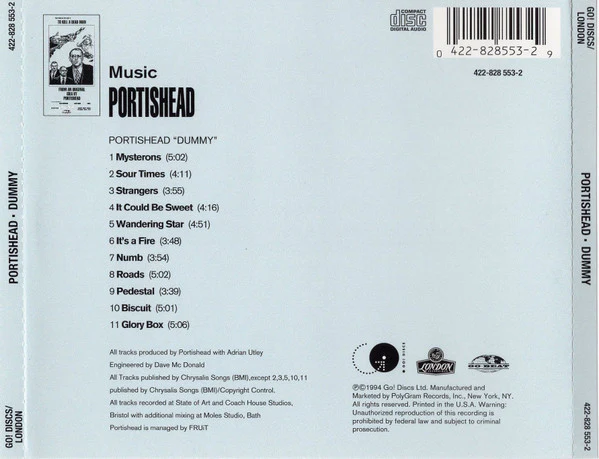 Portishead - Dummy (CD, Album, RE, RP, EDC) (Near Mint (NM or M-)) - Image 5