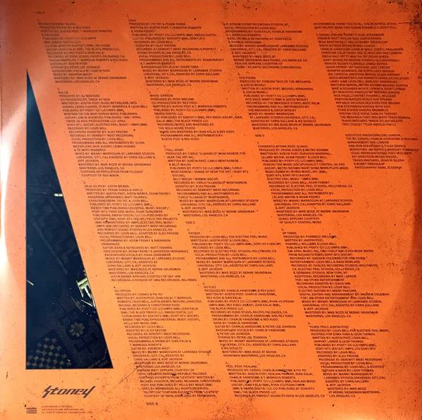Post Malone - Stoney (2xLP, Album, Ora) (Near Mint (NM or M-)) - Image 5