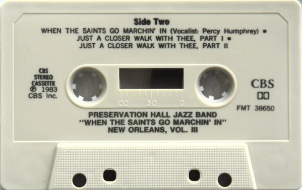 Preservation Hall Jazz Band - When The Saints Go Marching In - New Orleans Vol III (Cass, Album) (Very Good Plus (VG+)) - Image 4