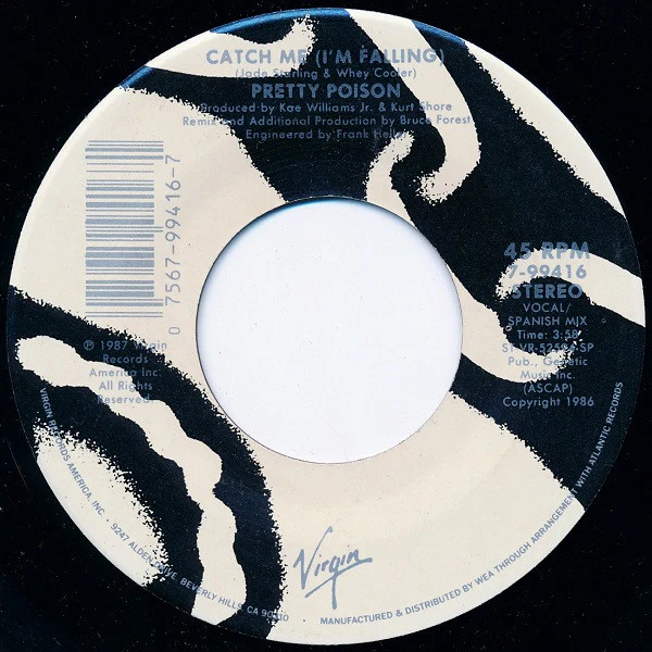 Pretty Poison - Catch Me (I'm Falling) (7", Single, Spe) (Very Good Plus (VG+)) - Image 4