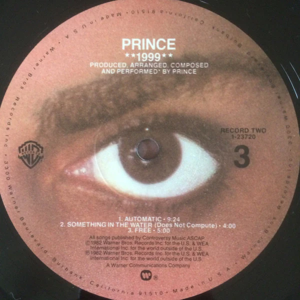 Prince - 1999 (2xLP, Album, Spe) (Very Good (VG)) - Image 5