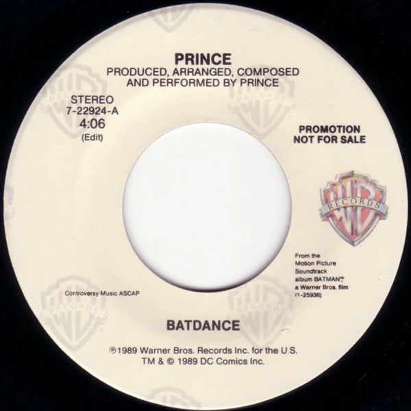 Prince - Batdance (7", Single, Promo) (Very Good Plus (VG+))