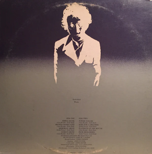 Procol Harum - Broken Barricades (LP, Album, Ter) (Very Good (VG)) - Image 4