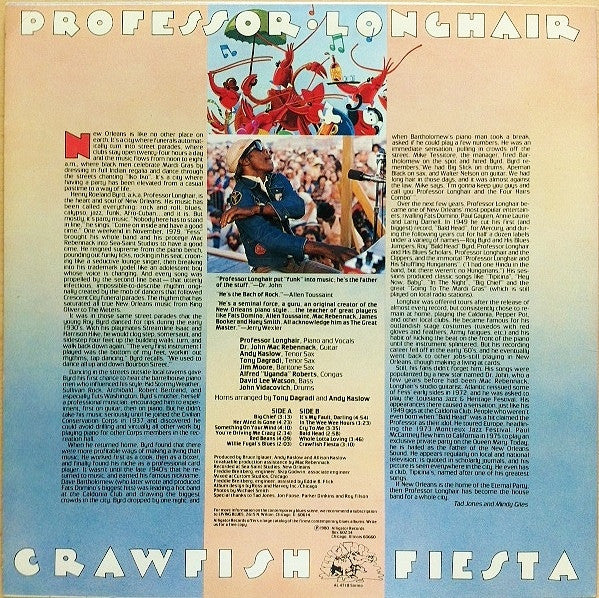 Professor Longhair - Crawfish Fiesta (LP, Album) (Very Good Plus (VG+)) - Image 2