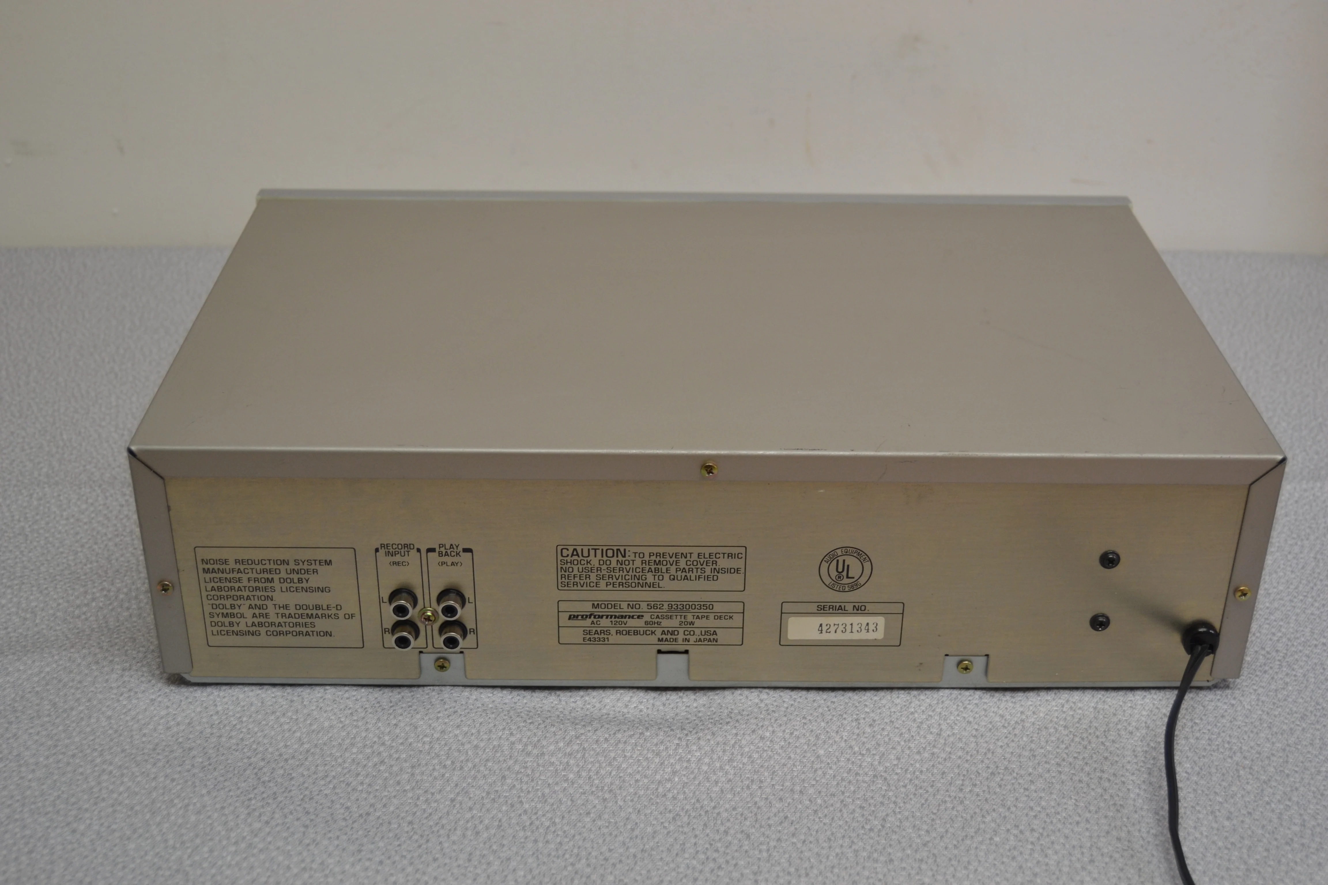 Proformance Cassette Tape Deck Model 562 W/Wireless Remote Control - Image 13